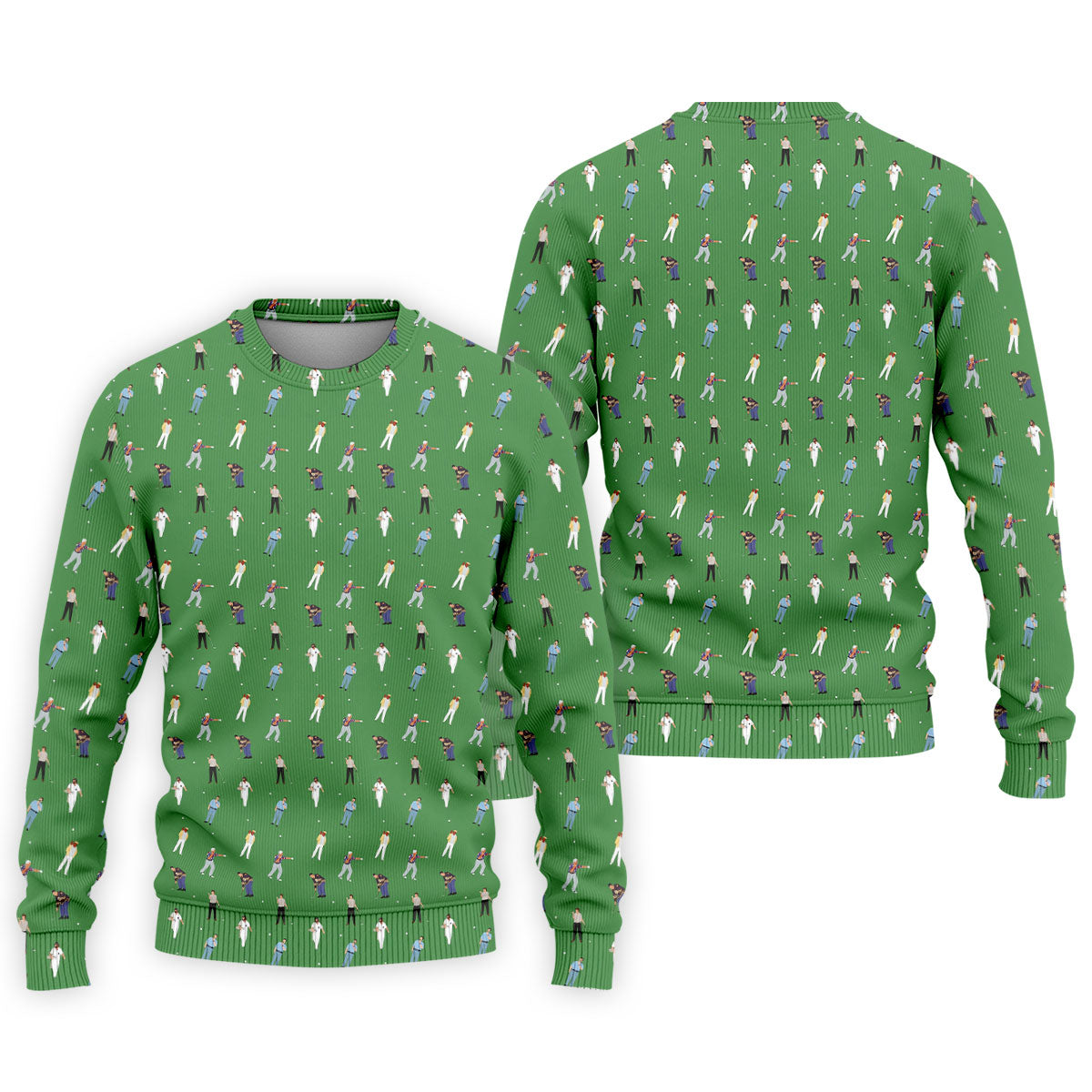 Sports Comedy Characters Golf Pose Green Golf Shirt, Golf Shirts For Men, Polo ShirtFor Men