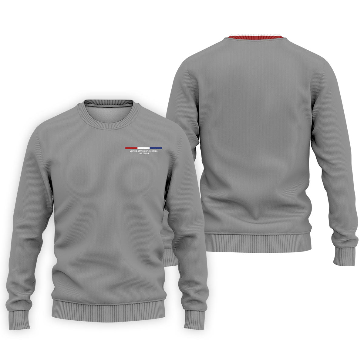 United States Of America 250 Years Grey Golf Shirt, Patriotic Golf Shirt, Golf Shirts For Men