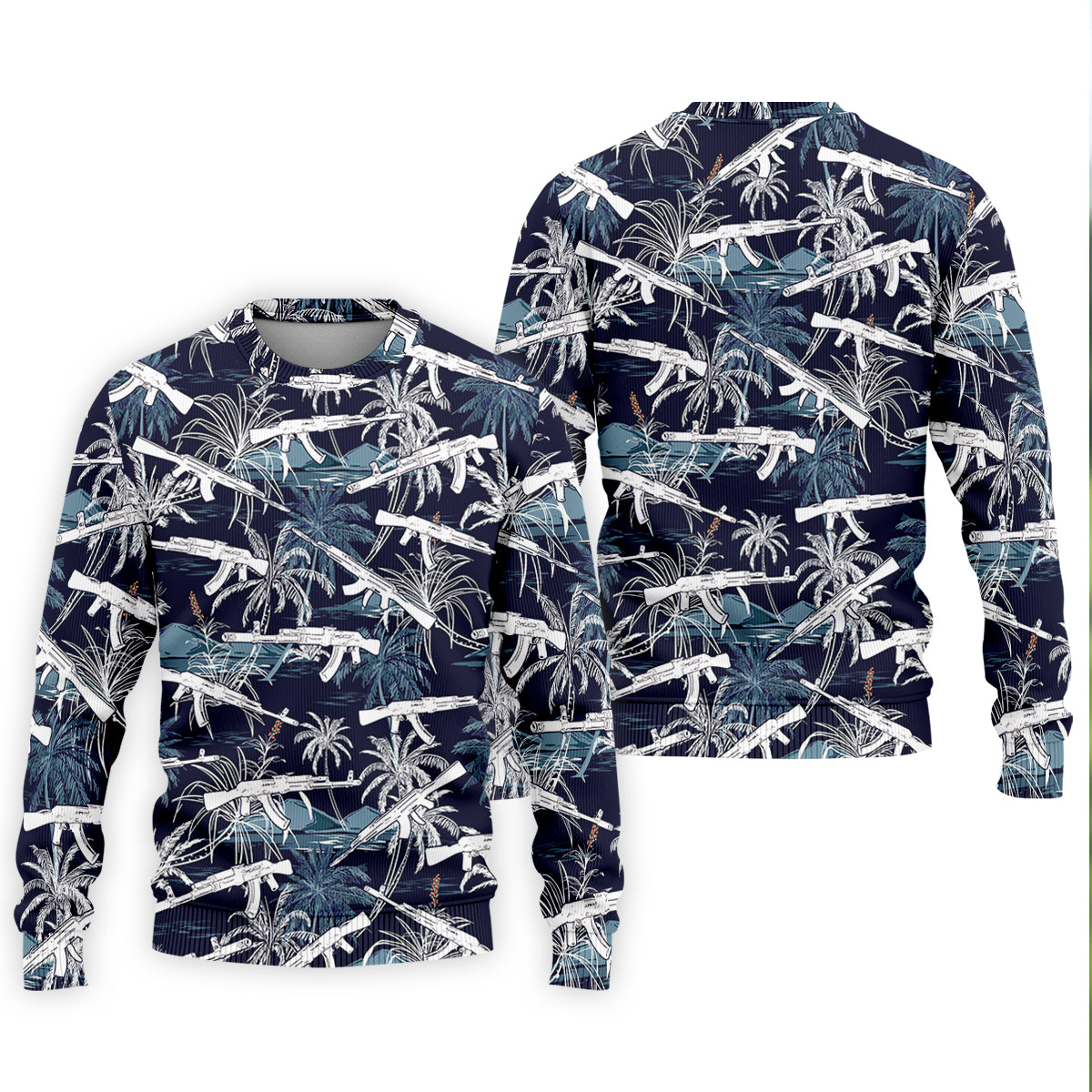 Dark Blue Color Army Theme Hawaiian Golf Polo, Golf Shirts For Men, Polo ShirtFor Men