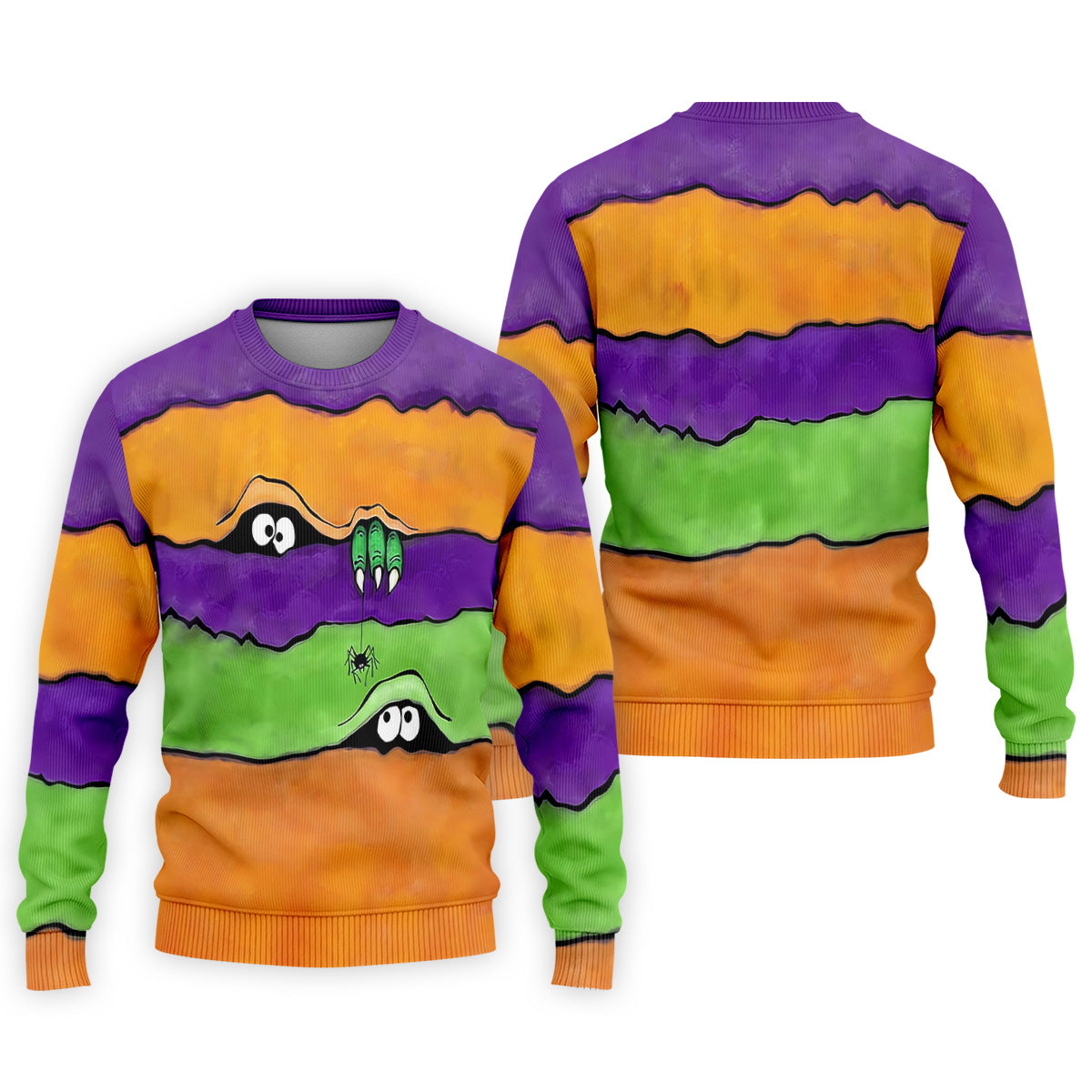 Funny Halloween Peeping Eyes Polo ShirtFor Men, Golf Tops For Men, Halloween Golf Shirt