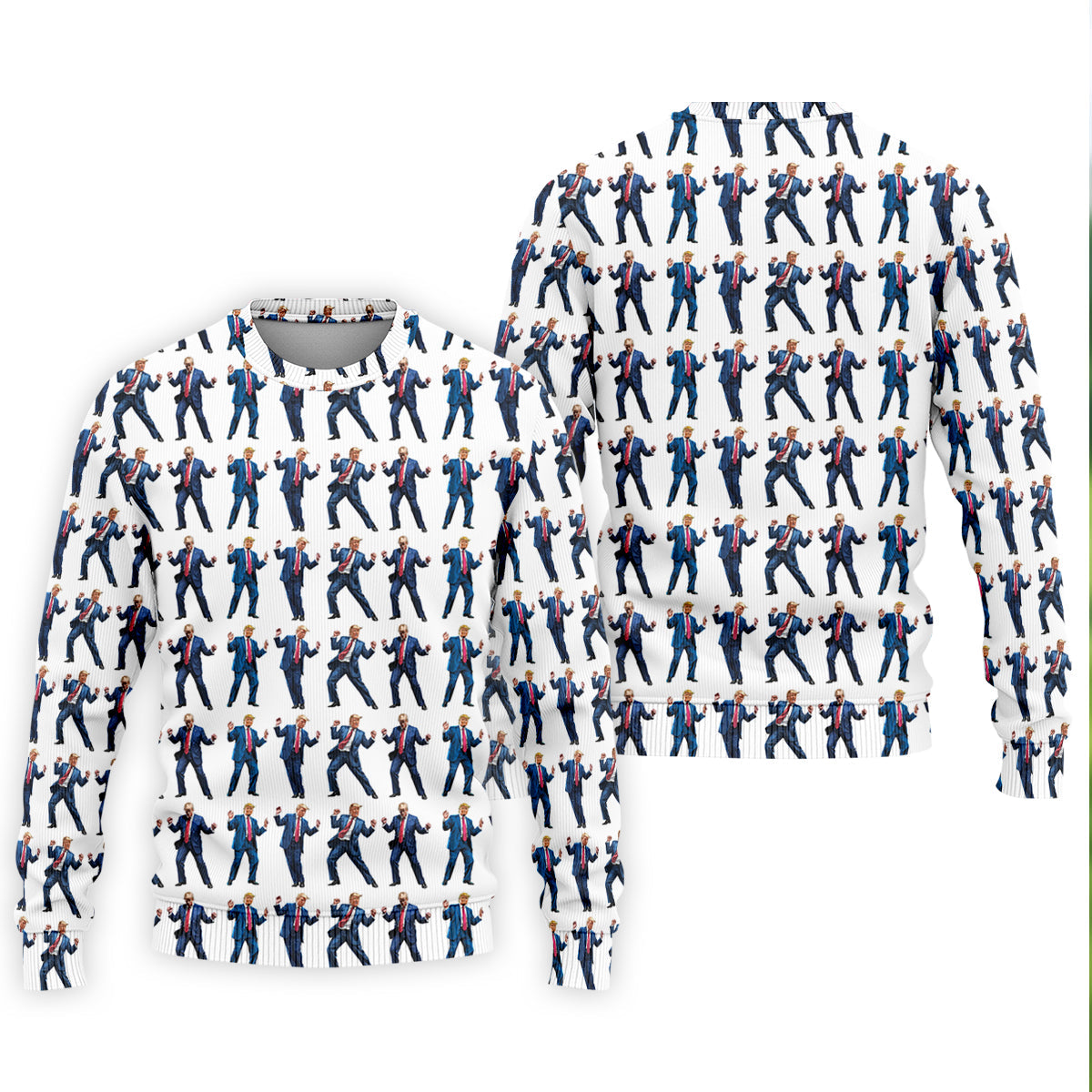 Christmas Trump Dancing Golf Tops For Men, Christmas Golf Polos Shirt, Men Golf Apparel