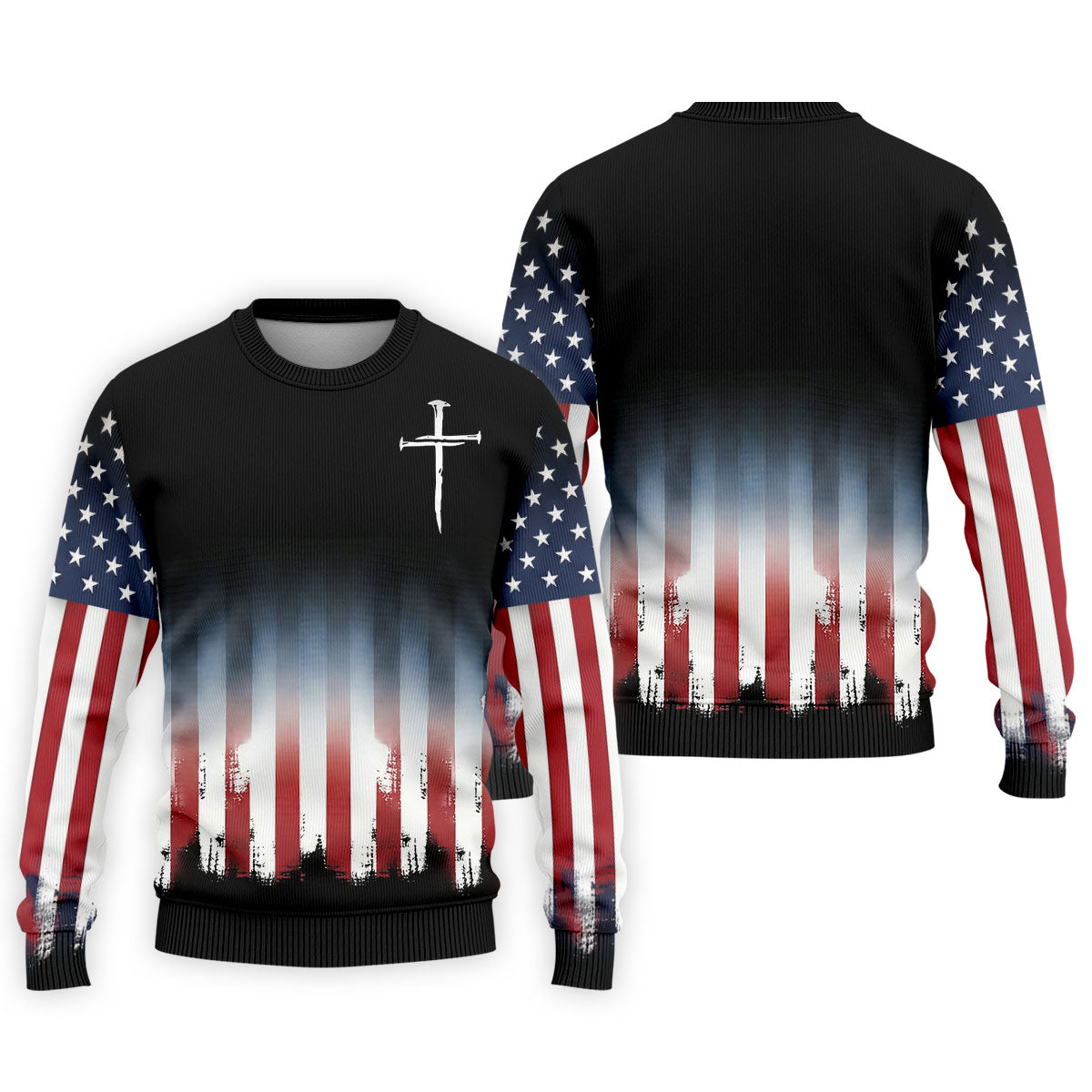 250 Years USA Anniversary 1776-2026 Men's Golf Polo ShirtFaith Cross 4th Of July Patriotic Golf Shirt