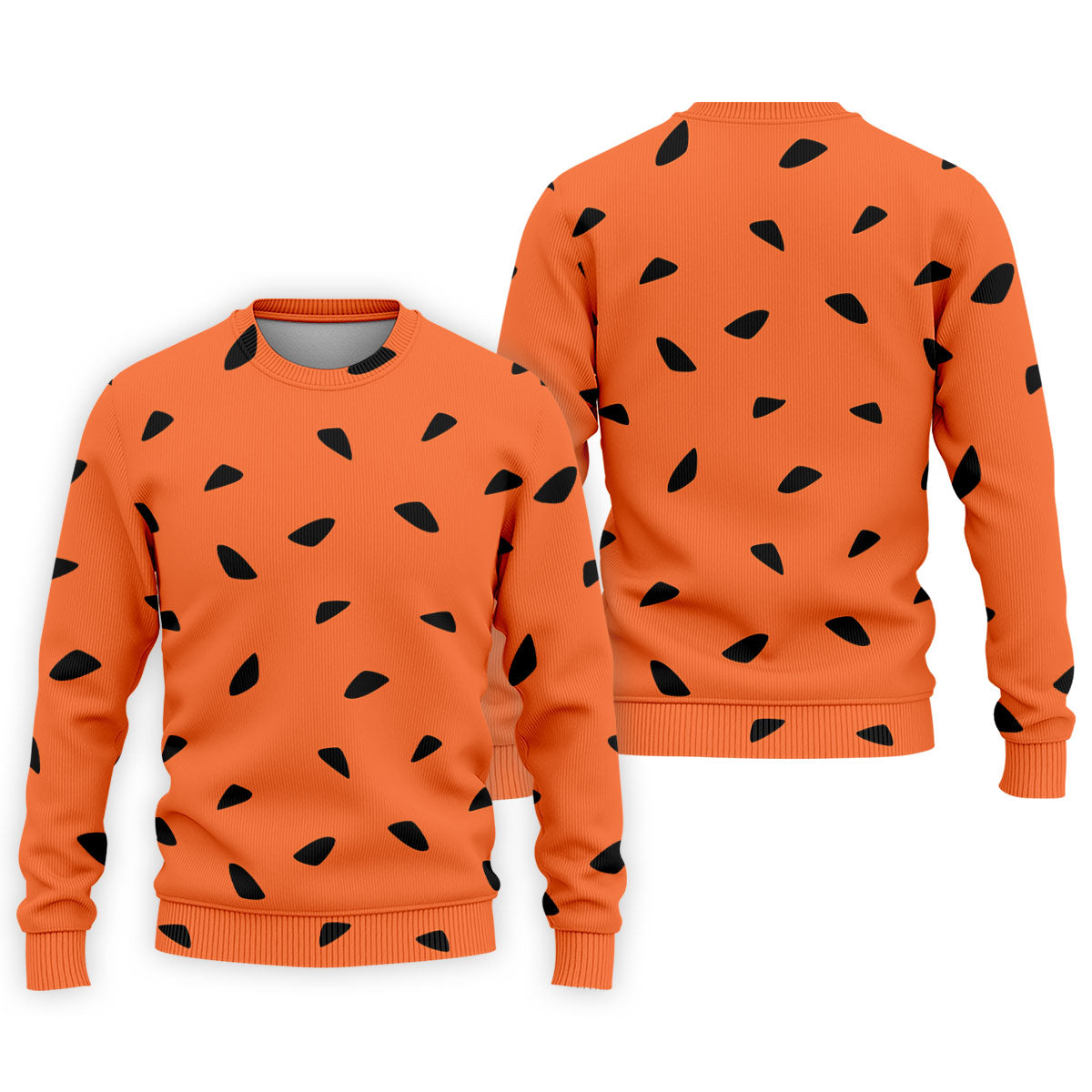 Watermelon Slice Polo Shirt, Orange Summer Design, Golf Shirts For Men