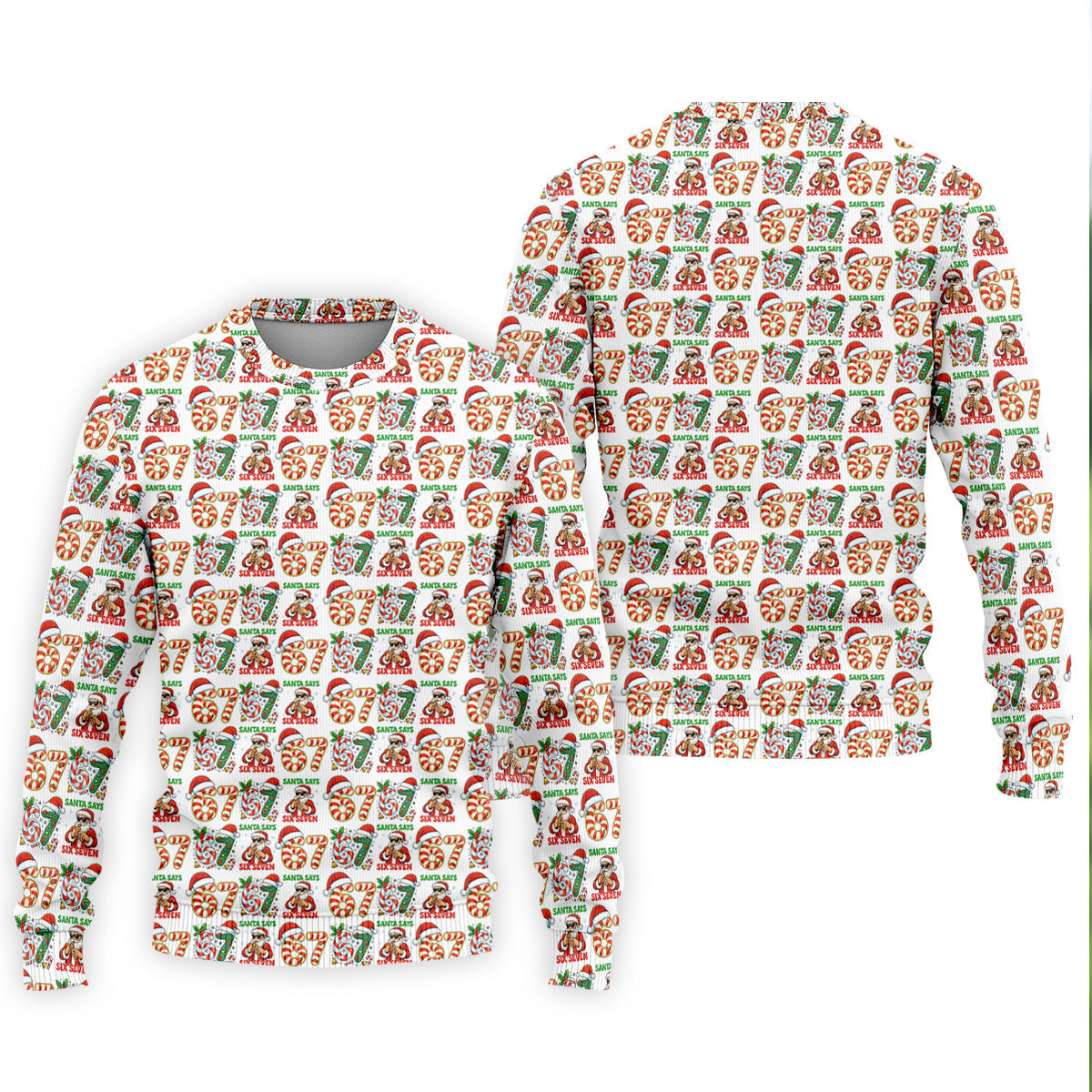 Santa Says Six Seven Funny Christmas Golf Shirt For Men, Christmas Golf Tops, Men Golf Apparel
