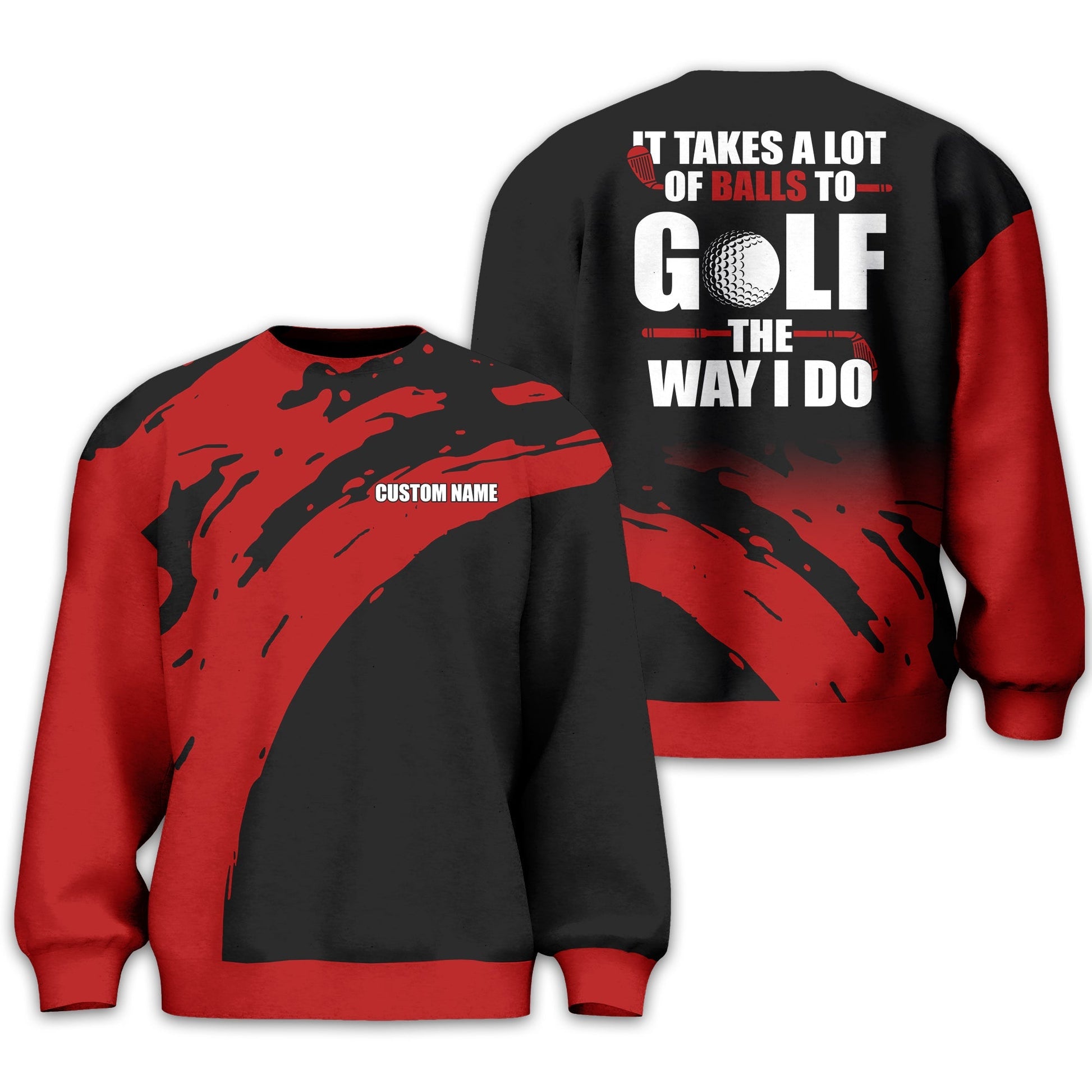 It Takes A Lot Of Balls To Golf The Way I Do Personalized Golf Polo ShirtGolf Shirt For Men, Gift For Golfers