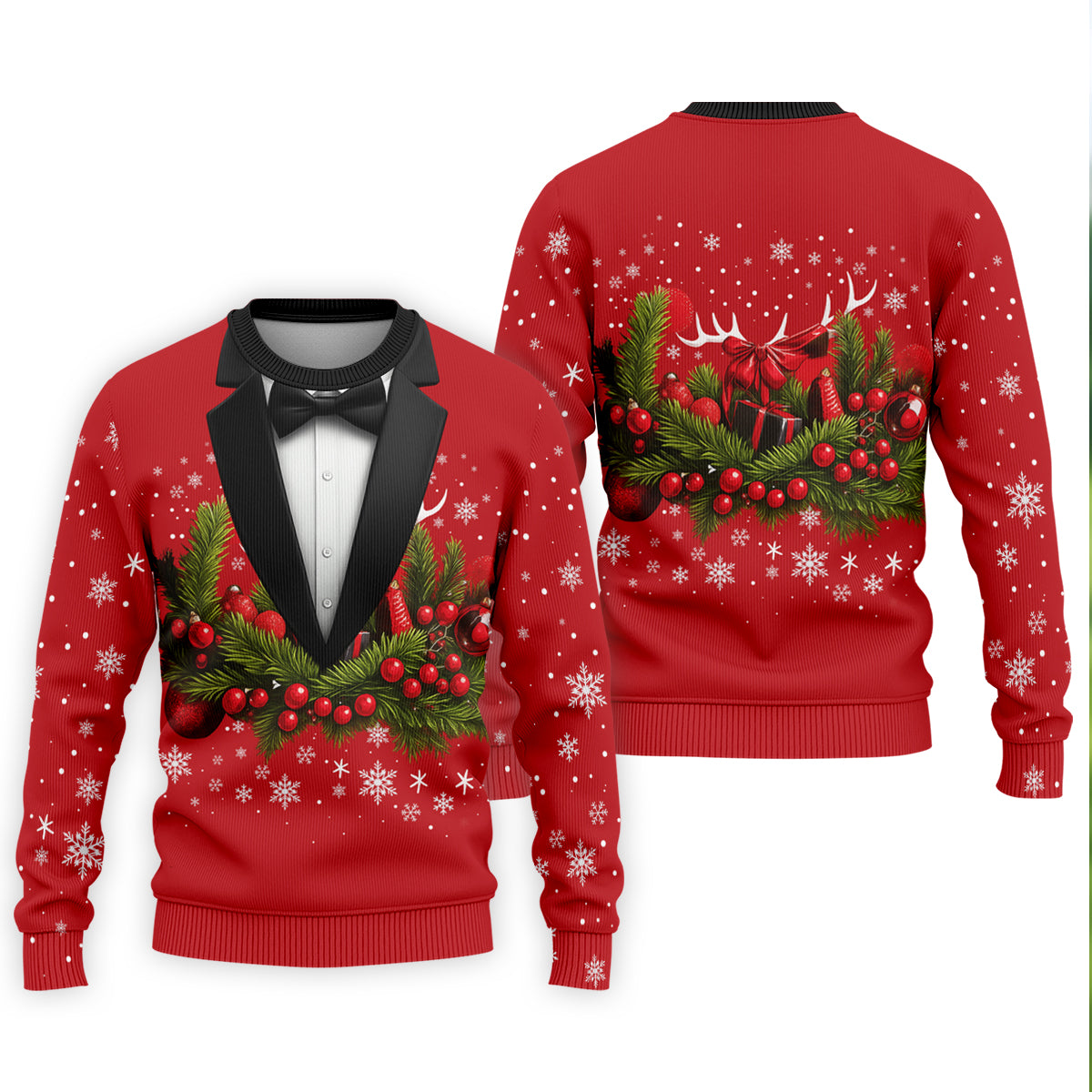Christmas Mistletoe Vintage Prints Men's Golf Polo Shirtistmas Golf Shirt, Golf Gift For Men