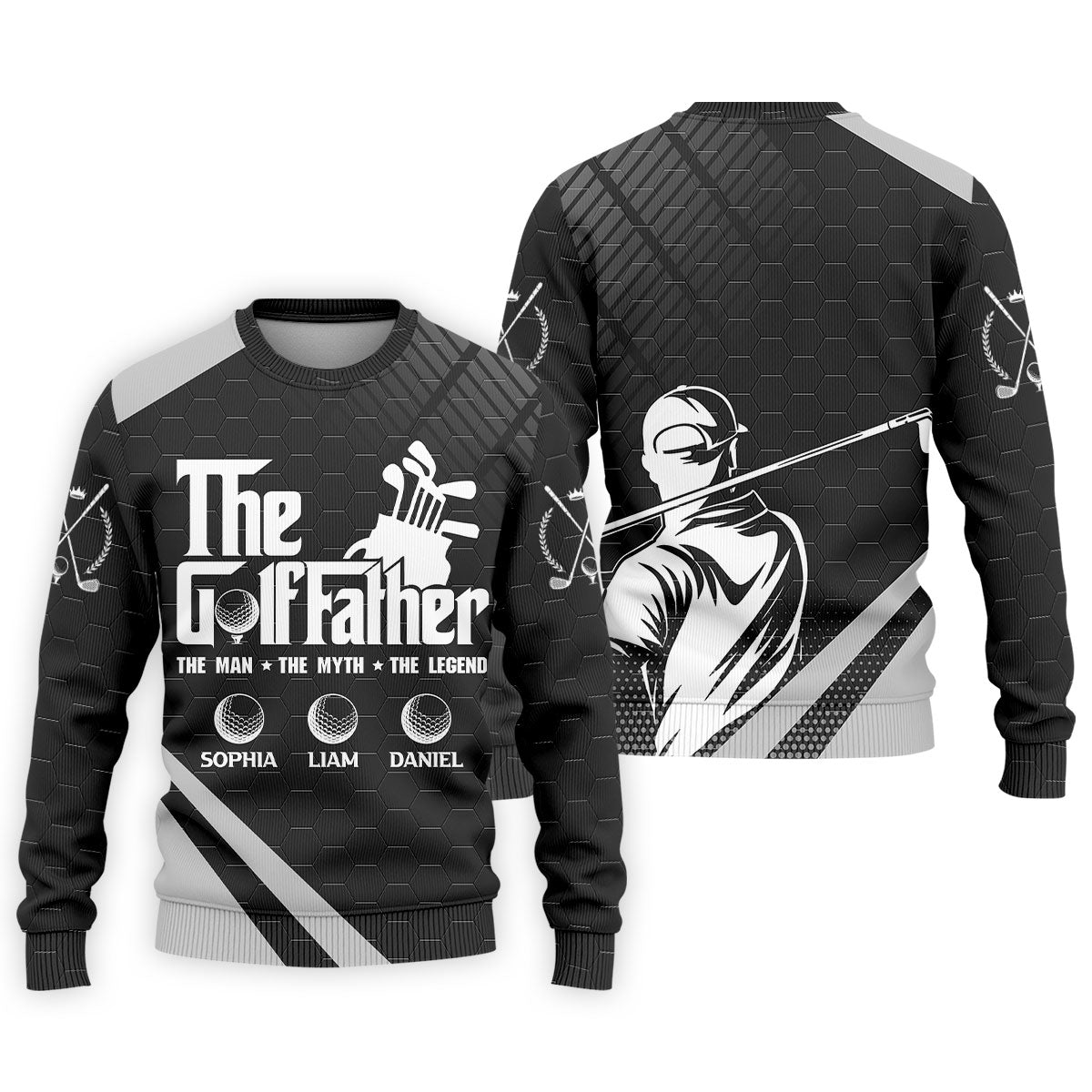 The Golf Father The Man The Myth The Legend Golf Tops For Men, Father's Day Golf Gift