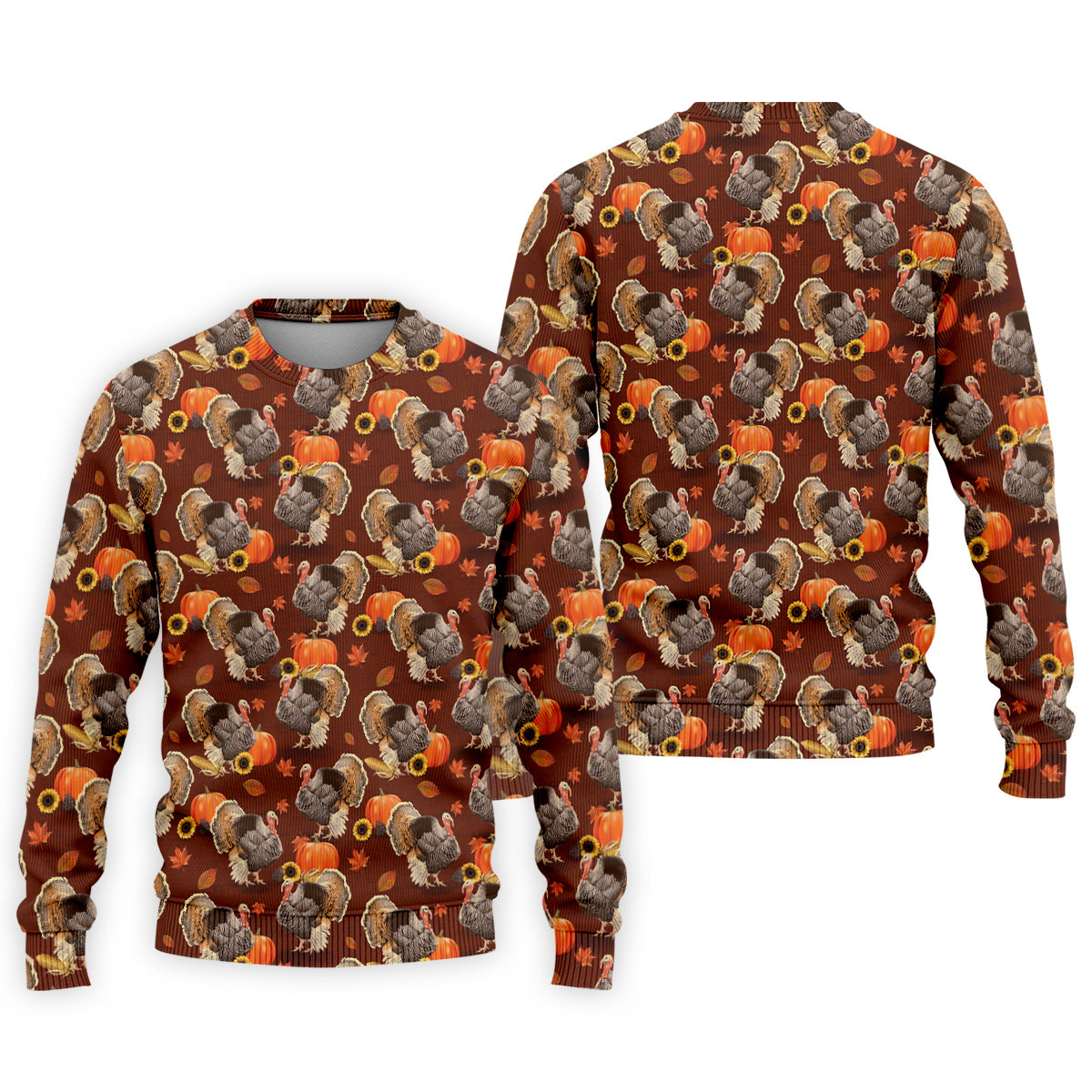Thanksgiving Day Autumn Turkey Golf Shirt, Fun Golf Shirts For Men, Golfing Apparel, Golf Shirts For Men