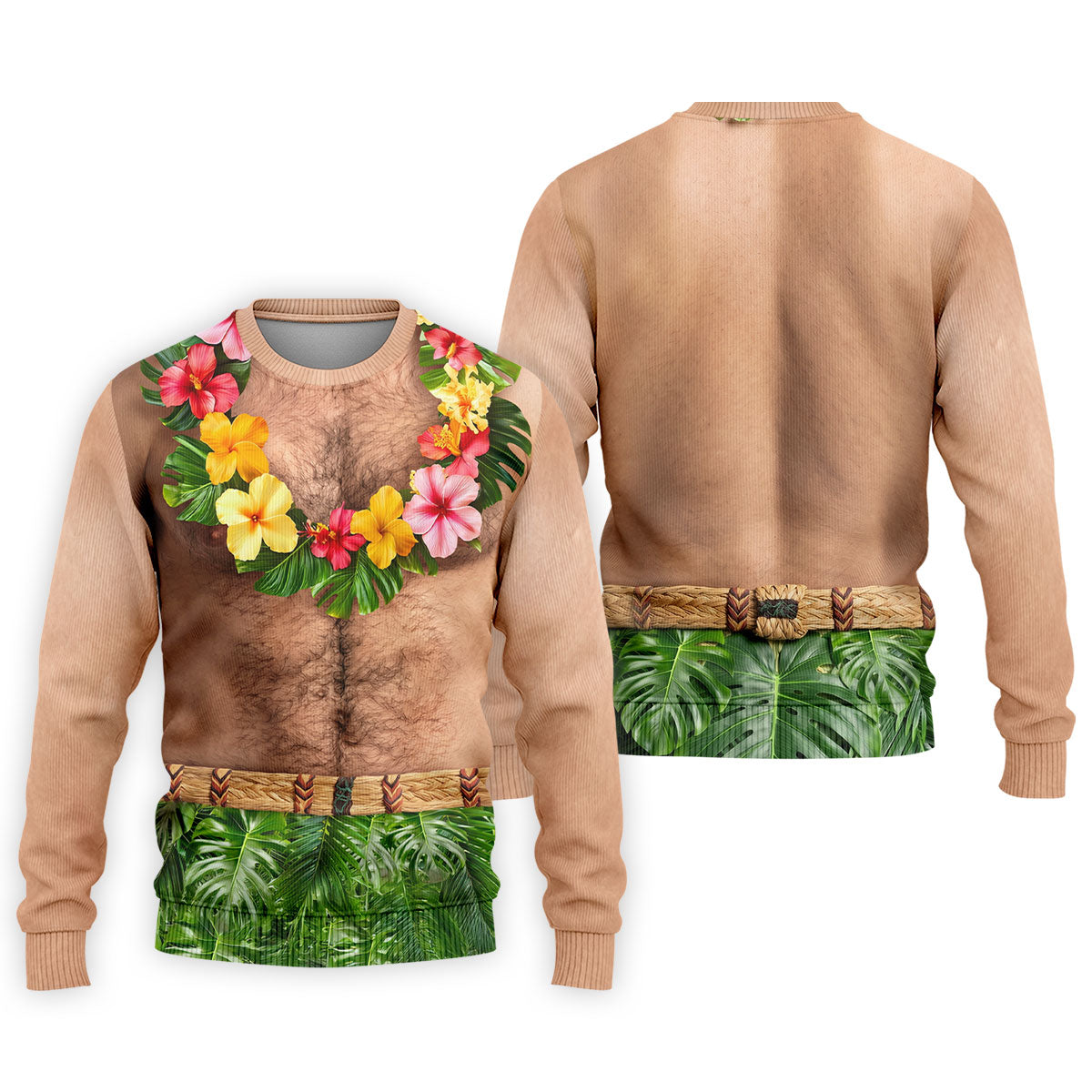 Tropical Theme Party Men's Funny Golf Shirts, Hawaiian Golf Shirt, Polo Shirtor Men