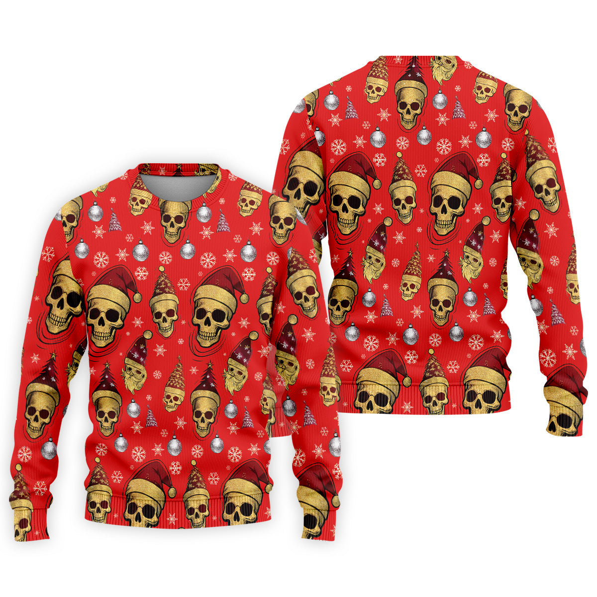 Vintage Skull Christmas Golf Shirt, Red Golf Shirt, Golf Shirts For Men, Cool Golf Gift, Golfing Apparel