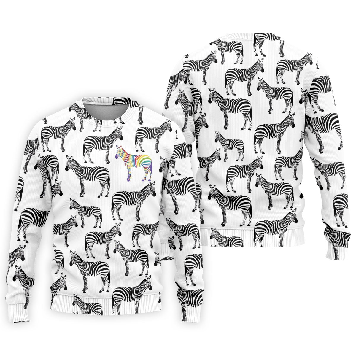 Rainbow Zebra Be Yourself Pride Month Support Golf Tops For Men, LGBT Community Polo Shirt Men