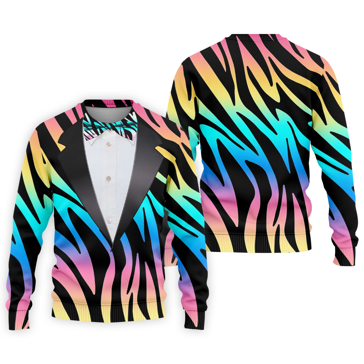 Colorful Zebra Funny Costume Hawaiian Golf Shirt, Polo Shirtor Men, Golf Shirts For Men