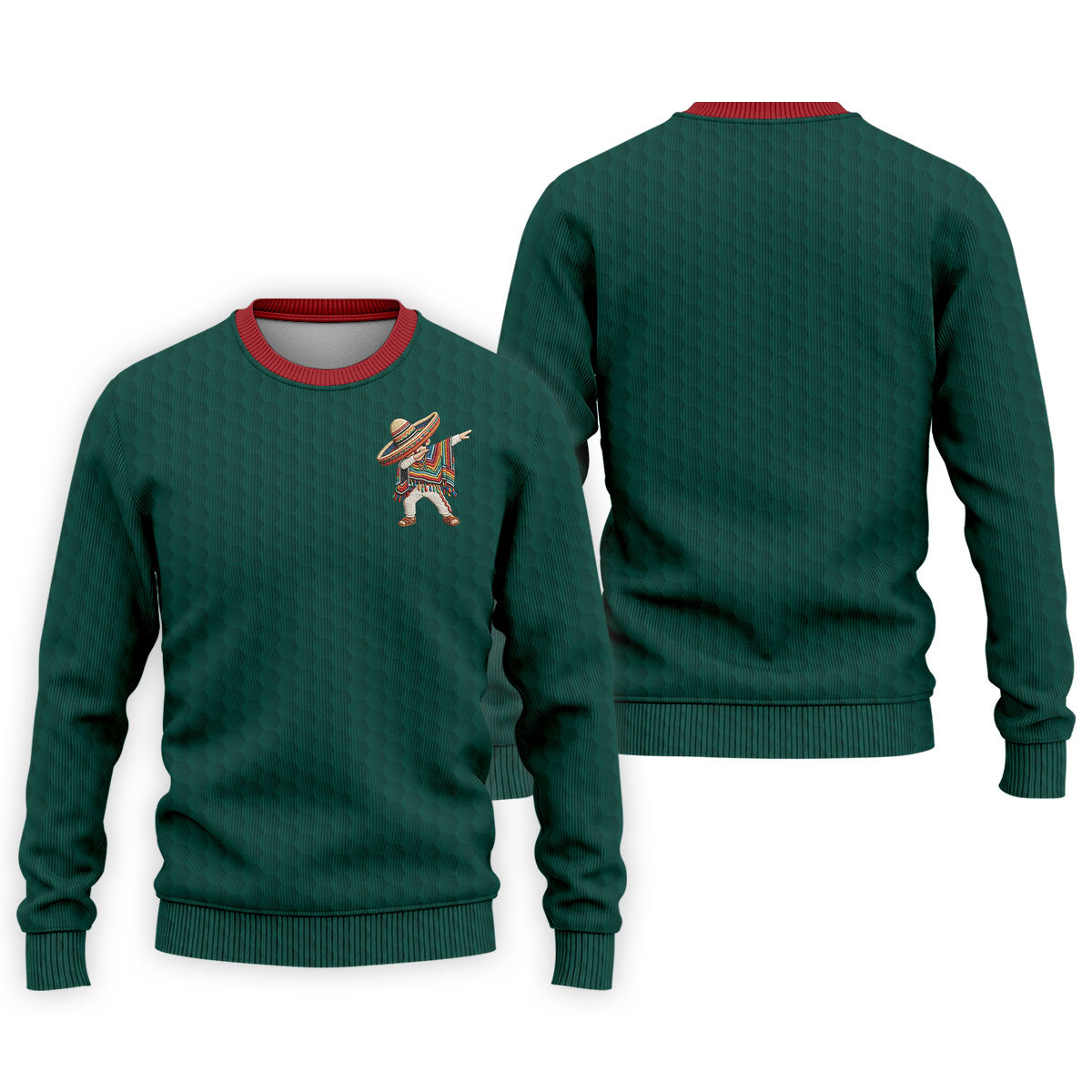 Cinco De Mayo Celebration Golf Ball Pattern Green Golf Shirt, Polo Shirtor Men