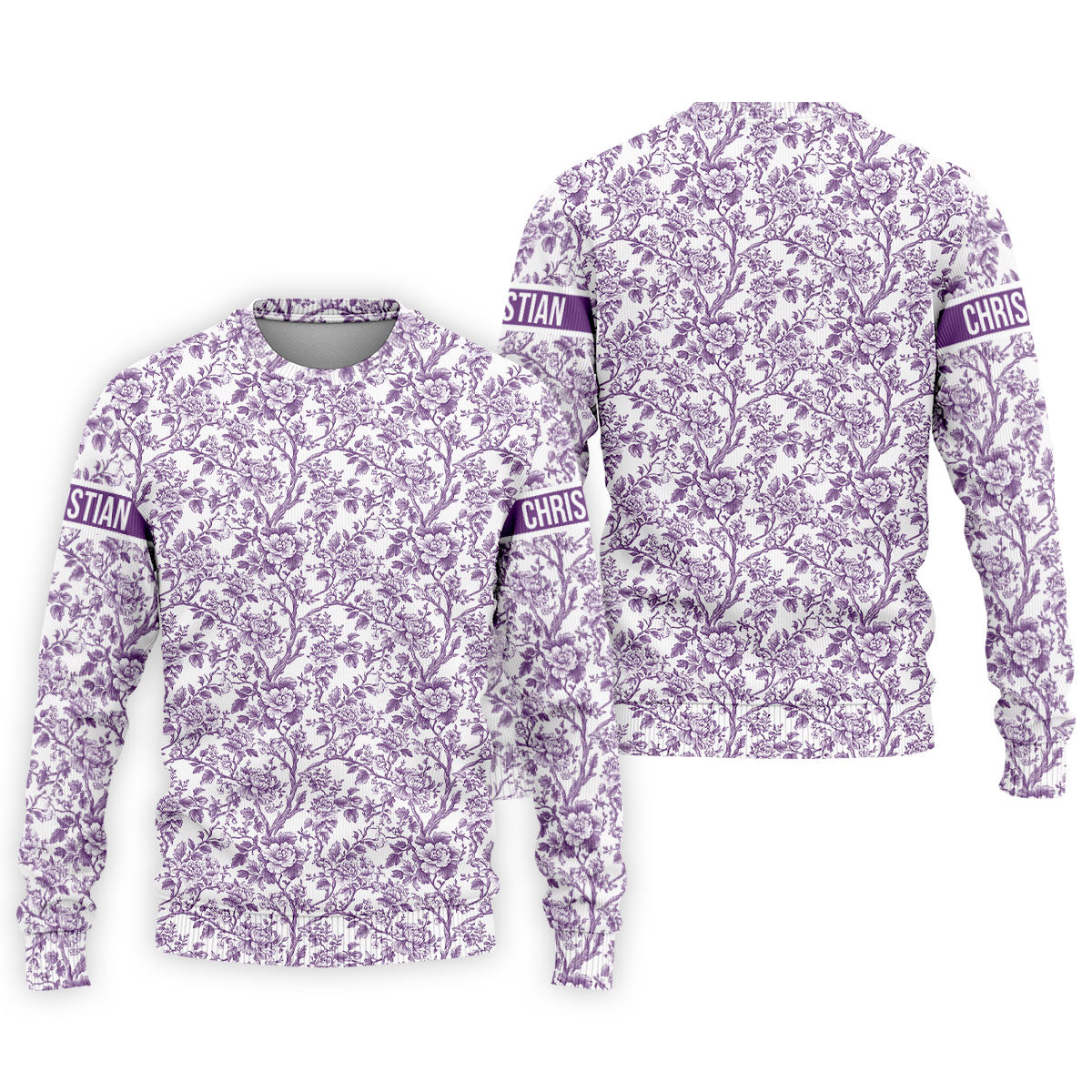 Toile De Jouy Purple Golf Shirt, Golf Tops For Men, Polo ShirtFor Men, Golf Gift For Men, Golf Shirts For Men
