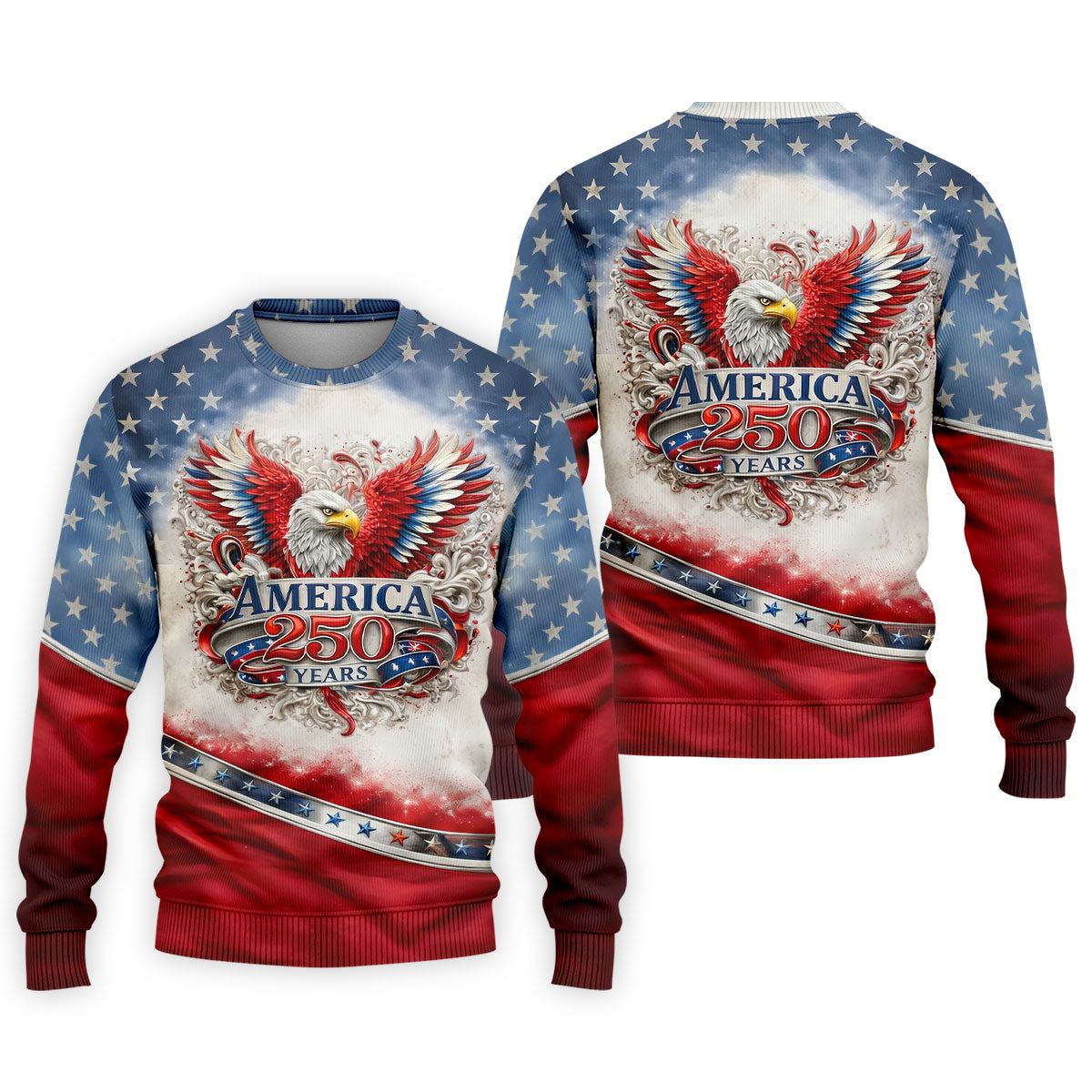America 250 Years Red White Blue 4th Of July Golf Shirt, Patriotic Golf Shirt, Golf Shirts For Men