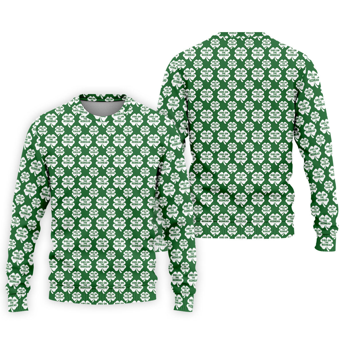 Dibs On The Redhead Lucky Four Leaf Clover St Patrick's Day Golf Shirt, Polo ShirtFor Men, Golf Shirts For Men