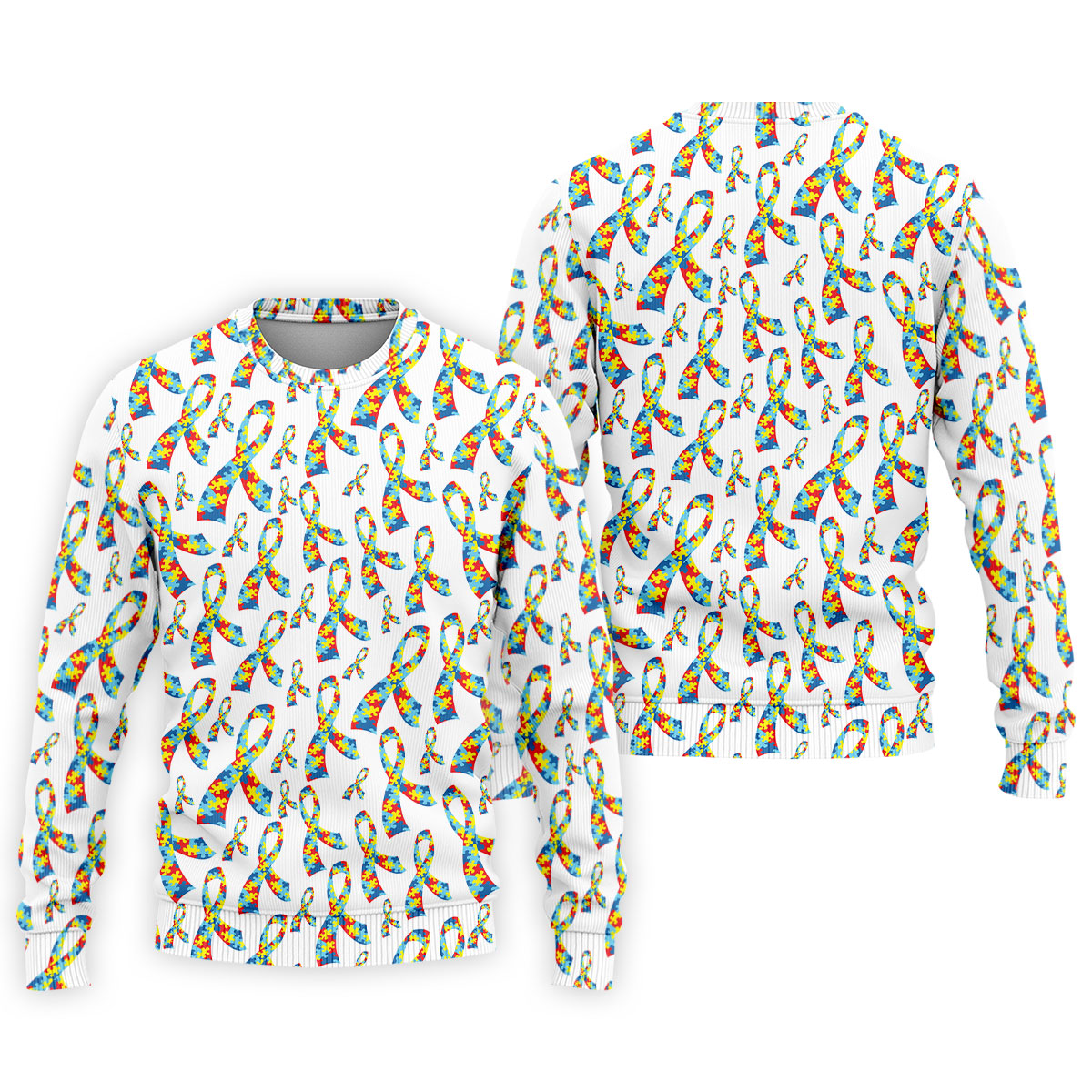 Autism Awareness Ribbon Golf Tops For Men, Autism Ribbon Polo ShirtFor Men, Golf Shirts For Men