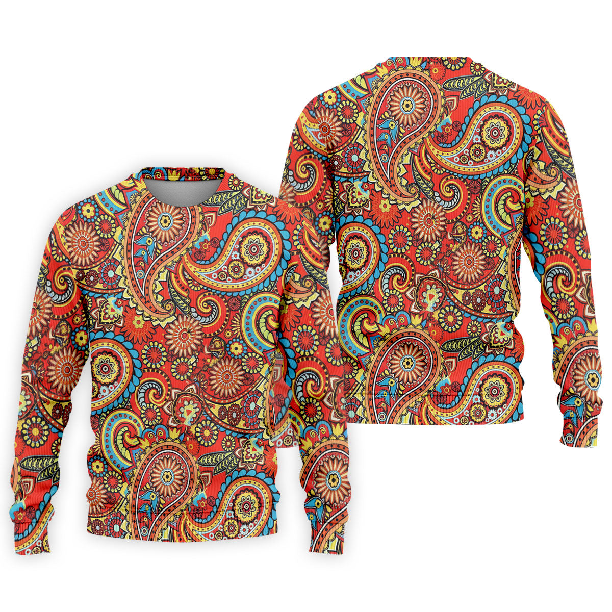 Paisley Design Golf Tops For Men, Boho Pattern Golf Shirts For Men, Polo Shirtor Men