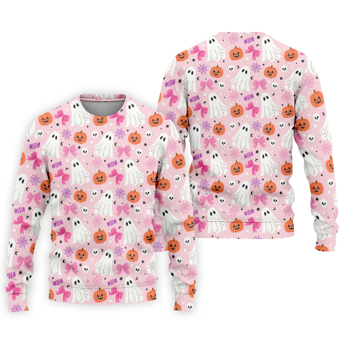 Ghost Coquette Candy Halloween Fun Golf Shirts For Men, Golfing Apparel, Golf Shirts For Men