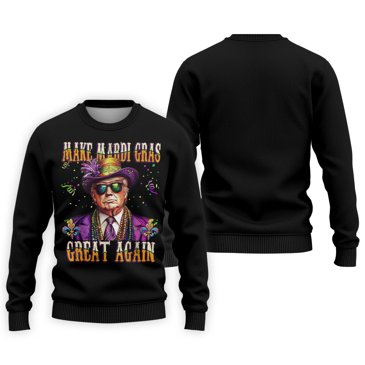 Make Mardi Gras Great Again Men's Funny Golf Shirts, Golf Shirts For Men, Polo ShirtFor Men