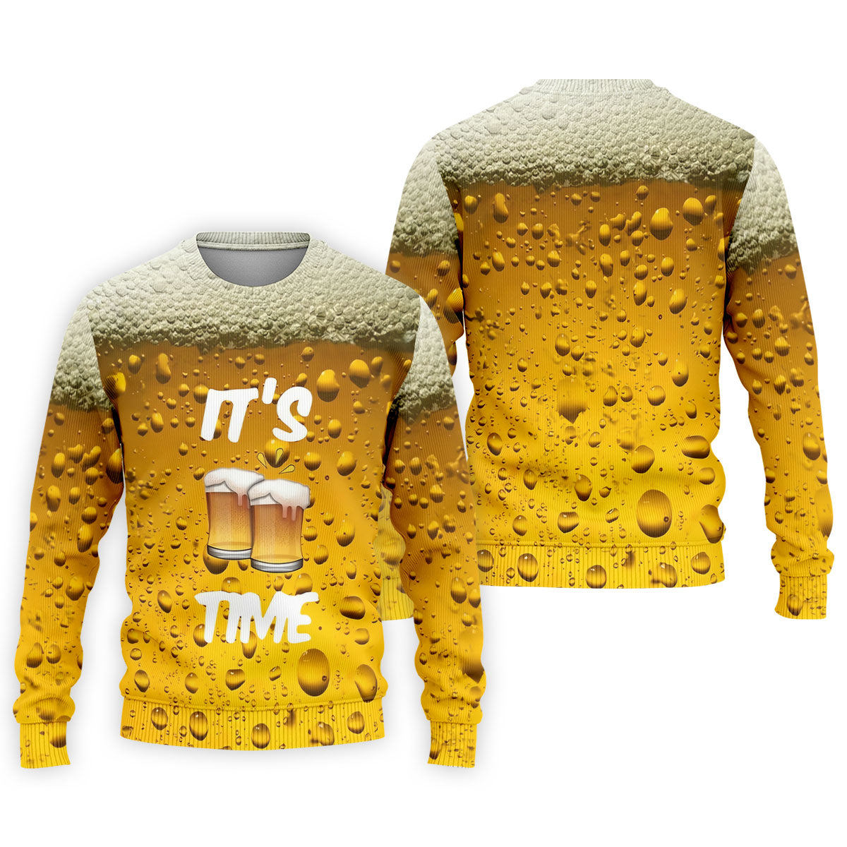 It's Time Golf And Beer Men's Funny Golf Shirts, Hawaiian Golf Shirt, Polo Shirtor Men