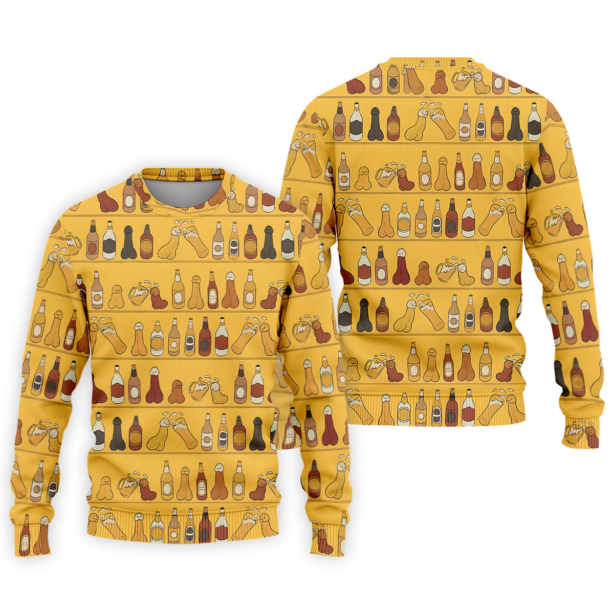 Funny Adult Party Bottle Pattern Golf Shirt, Polo Shirts For Men, Mens Golf Apparel