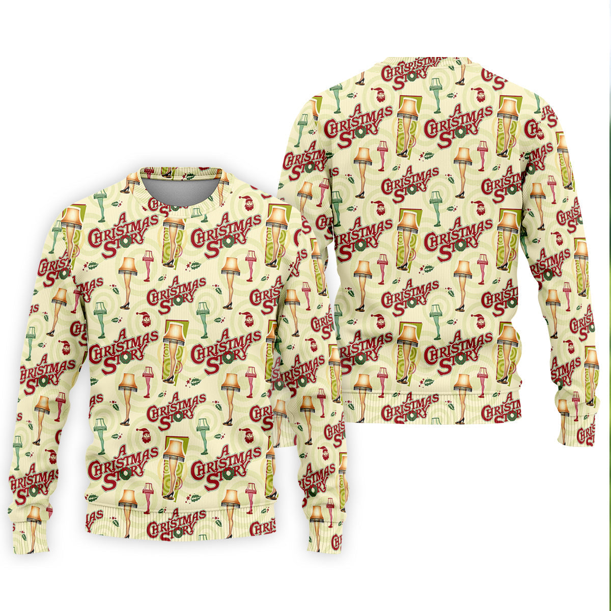 Christmas Story Leg Lamp Golf Tops For Men, Fun Golf Shirts For Men, Christmas Golf Shirt, Polo ShirtFor Men