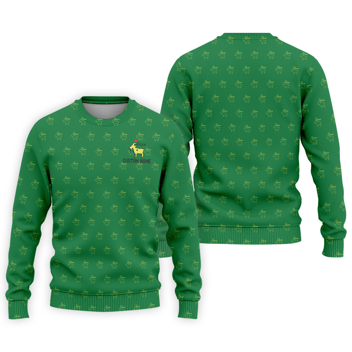 Tiger Goat Golf Tournament Golf Shirt, Golf Tops For Men, Golf Shirts For Men