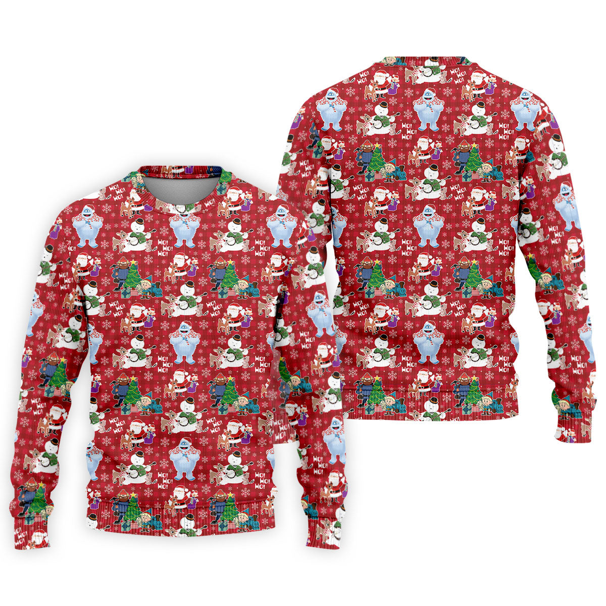 Ho Ho Ho Santa Snowman Men's Golf Polo Shirt Christmas Golf Shirt, Polo ShirtFor Men