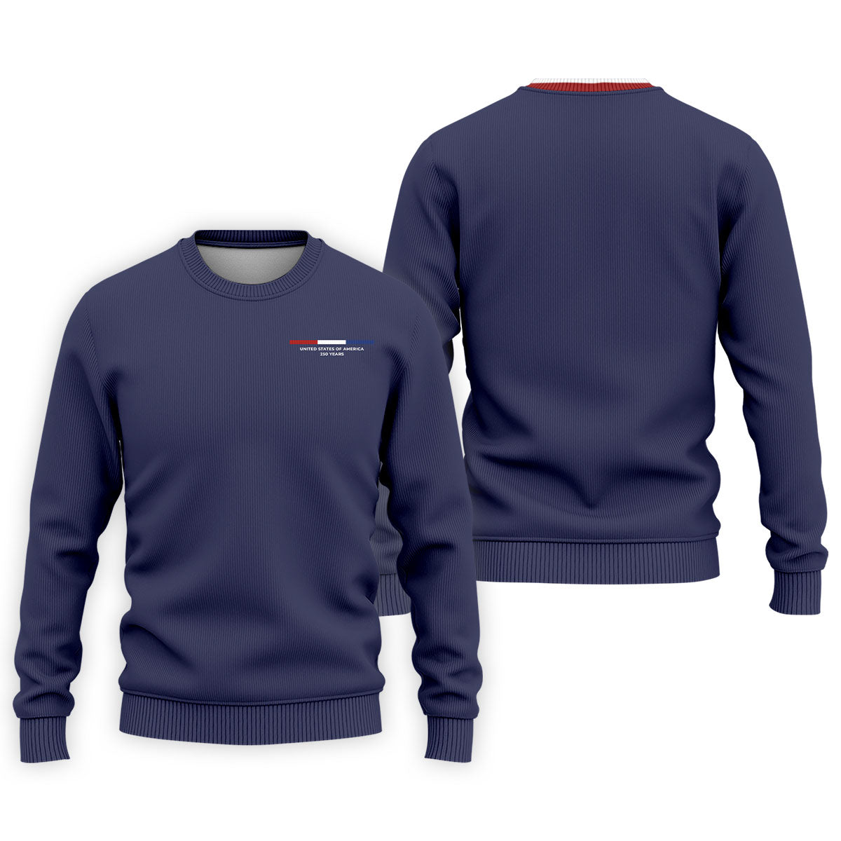 United States Of America 250 Years Navy Golf Shirt, Patriotic Golf Shirt, Golf Shirts For Men