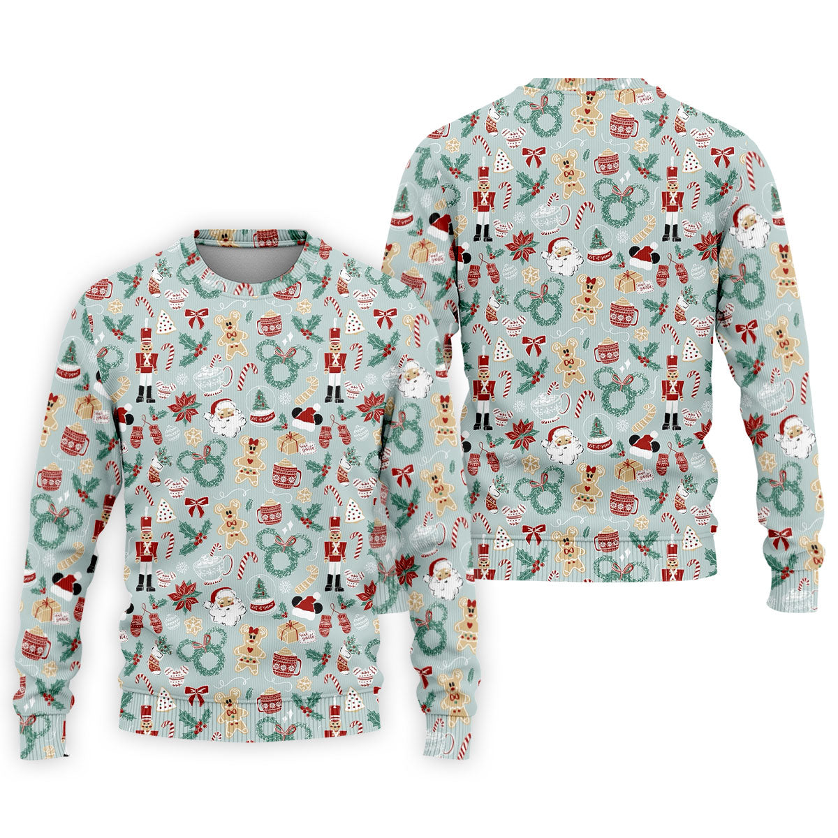 Cute Cartoon Christmas Sweets Golf Tops For Men, Christmas Golf Shirt, Polo ShirtFor Men, Golf Gift For Men