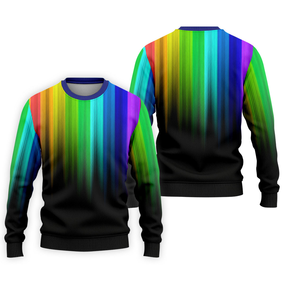 Rainbow Gradient LGBT Support Golf Tops For Men, Gay Pride Month Celebrate Golf Shirts For Men