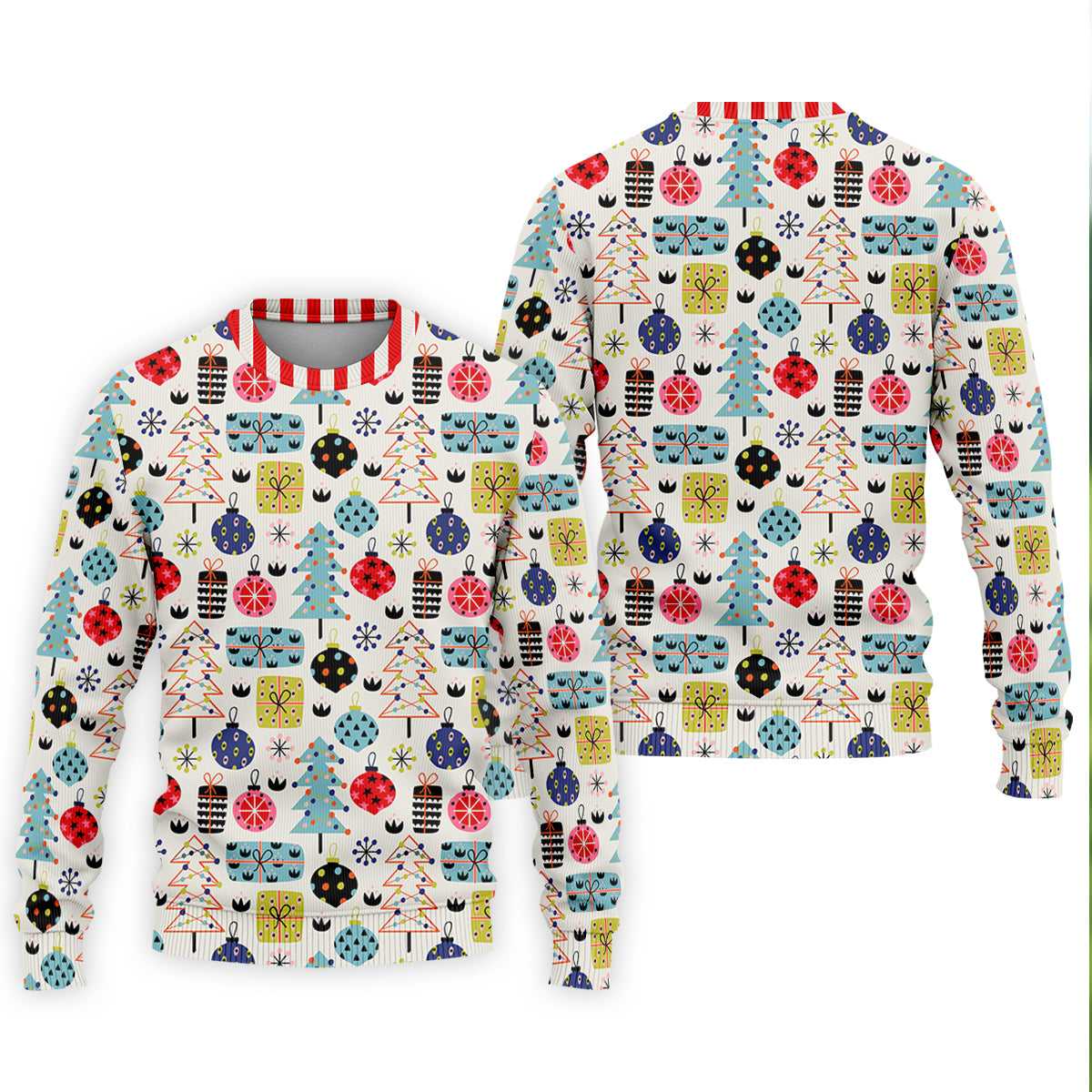 Colorful Christmas Men's Golf Polo Shirtristmas Golf Shirt, Cute Golf Outfit, Golf Gift For Men