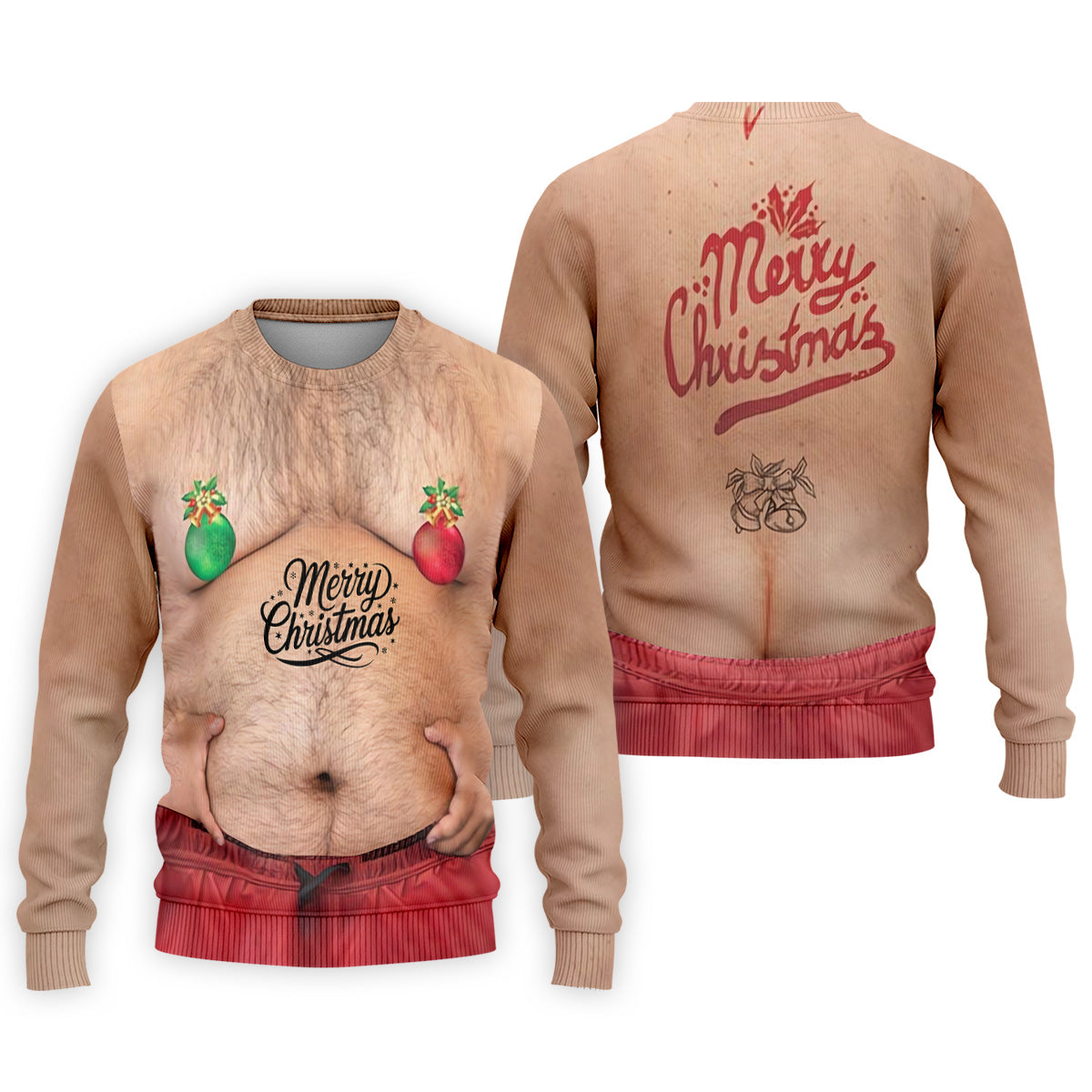 Funny Ugly Hairy Belly Golf Tops For Men, Christmas Golf Shirt, Polo ShirtFor Men, Golf Shirts For Men