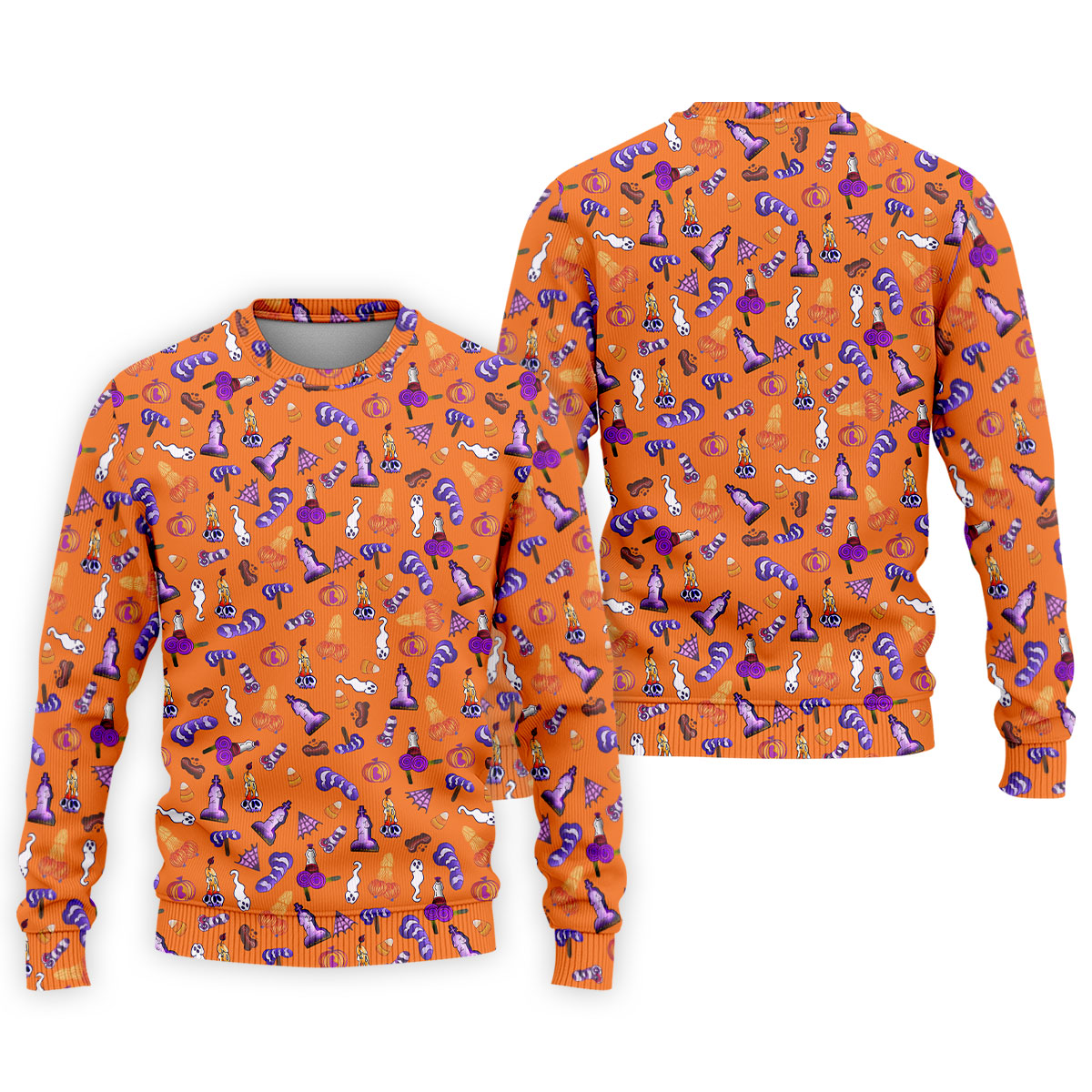 Funny Dirty Orange And Purple Halloween Golf Shirt, Fun Golf Shirts For Men, Cool Golf Gift