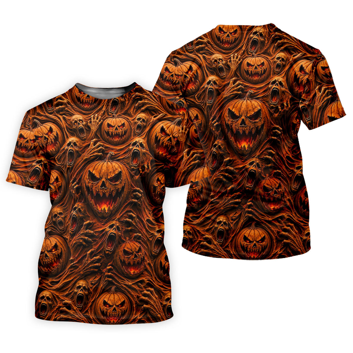 Halloween Evil Pumpkin Ghost Horror Character Polo Shirt, Golf Polo, Womens Golf Tops