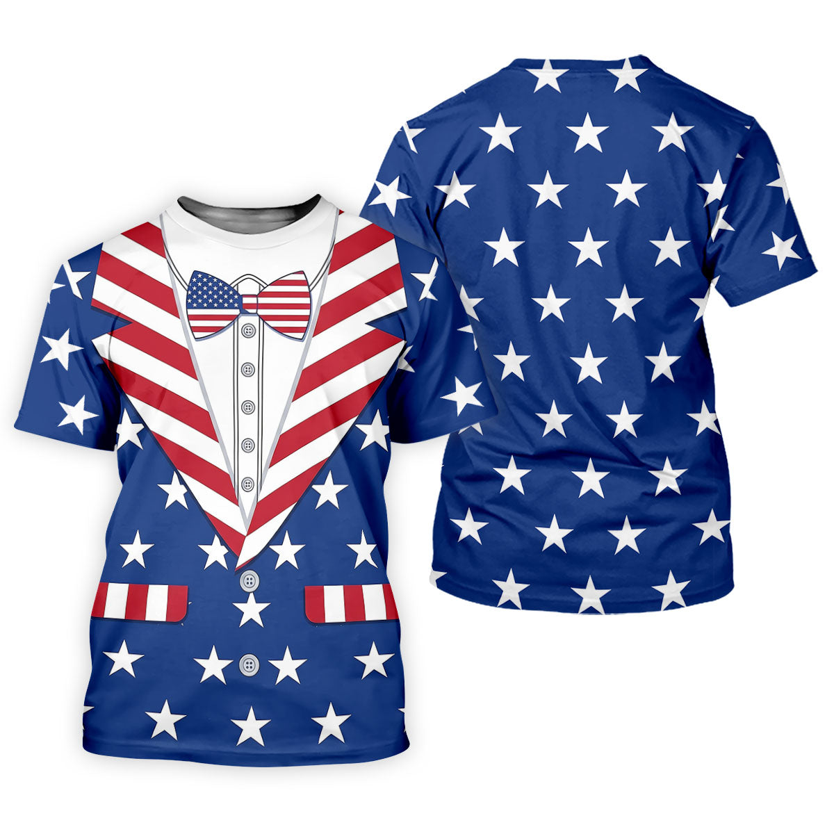 US Flag Costume Patriotic 4th Of July Golf Shirt, 250th Anniversary Polo Shirt Men