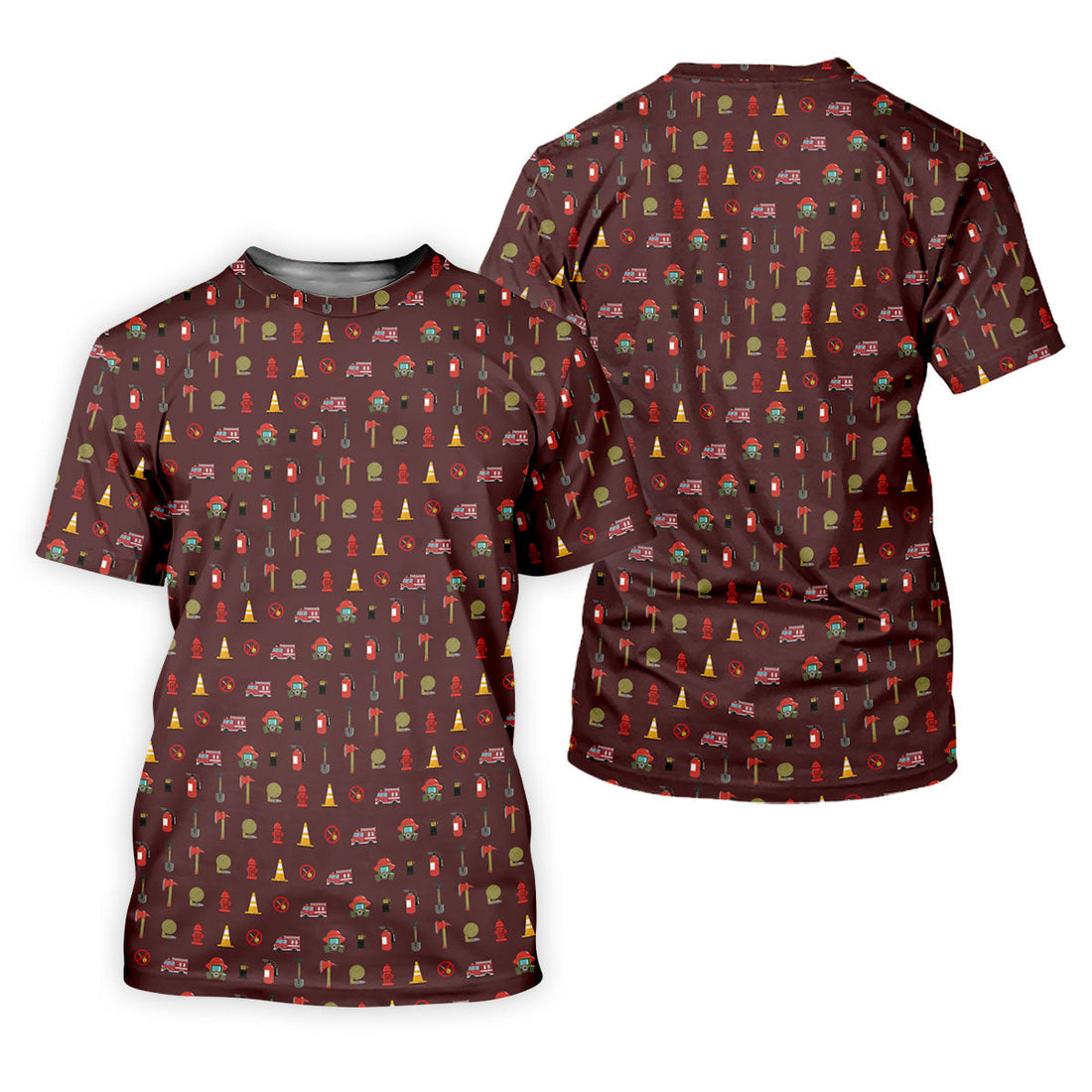 Fireman Patter Fun Women's Golf Shirts, Golf Shirt For Women, Ladies Golf Shirts, Women's Polo Shirt