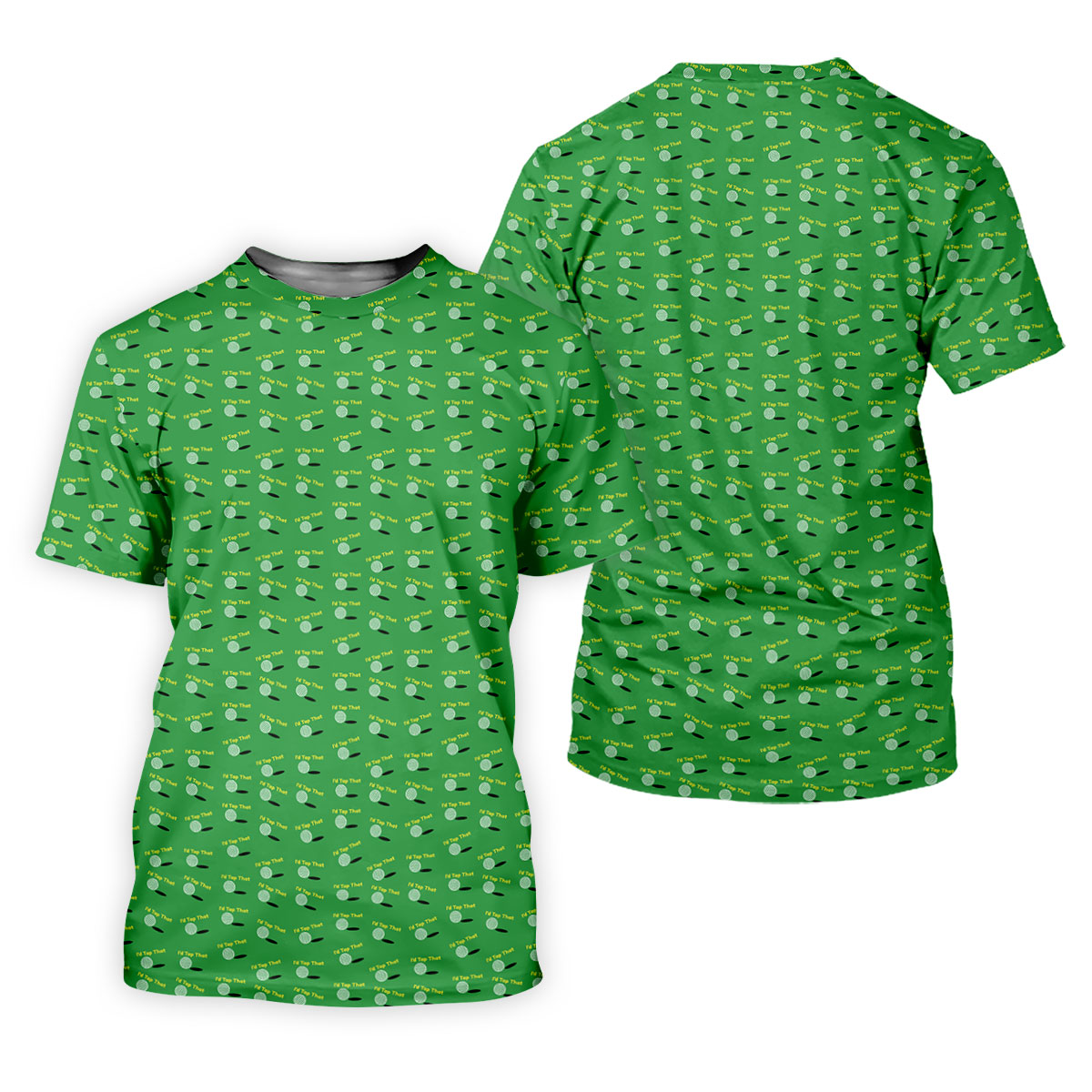 Funny Id Tap That Golf Ball Pattern Golf Shirt, Womens Golf Tops, Golf Polo For Women