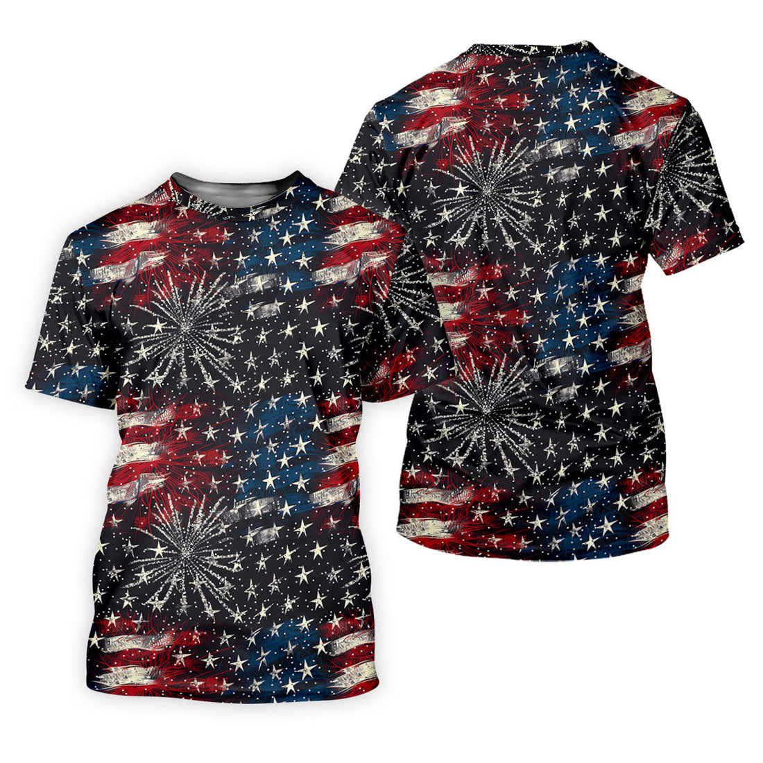 Patriotic American Flag Distressed Color 4th Of July Golf Shirts For Men, 250th Anniversary Polo ShirtFor Men