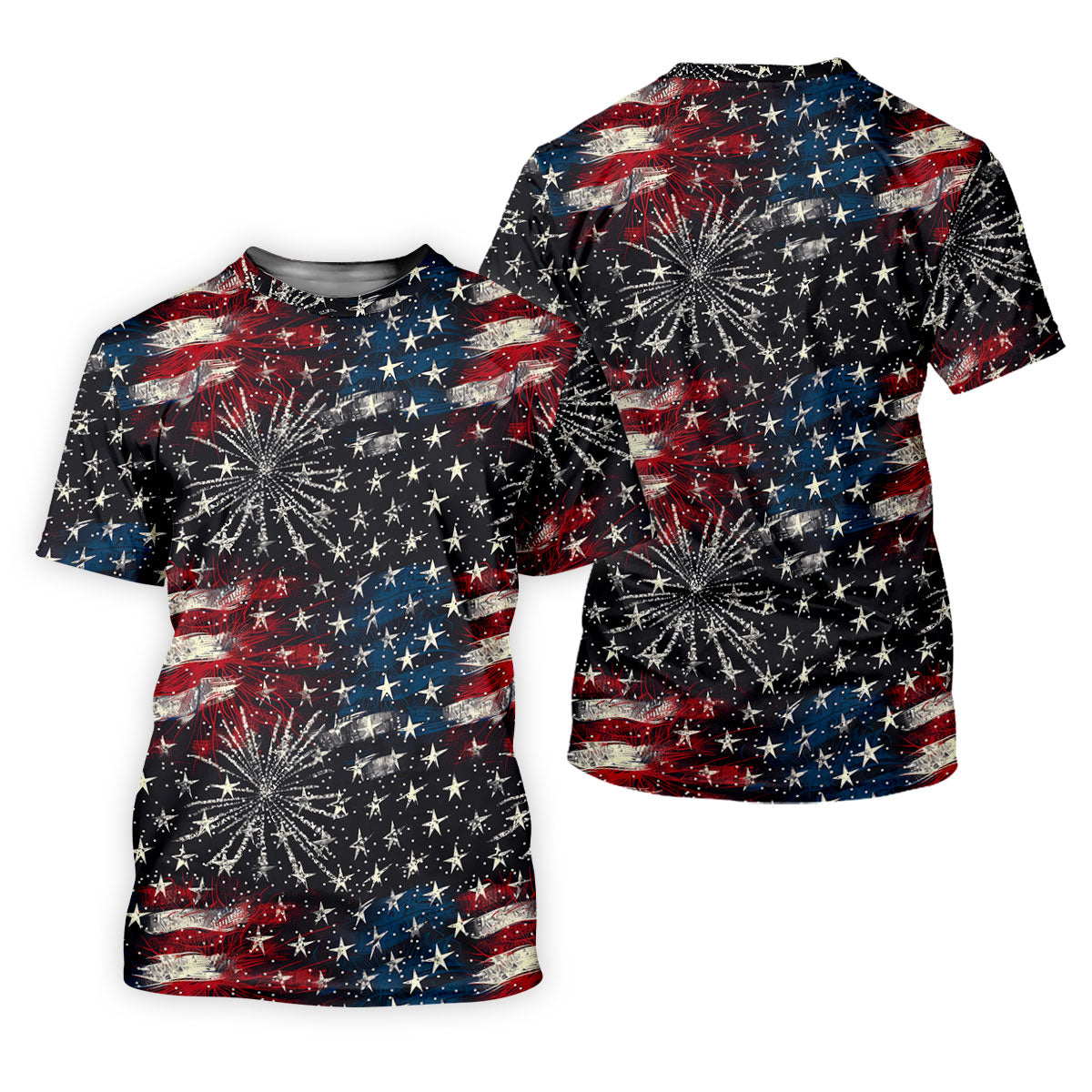 Patriotic American Flag Distressed Color 4th Of July Golf Shirts For Men, 250th Anniversary Polo ShirtFor Men