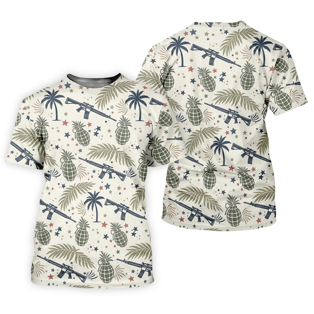Pineapple Grenade 250 Years Tropical Theme Retro Golf Shirt, Patriotic 4th Of July Polo Shirtor Men