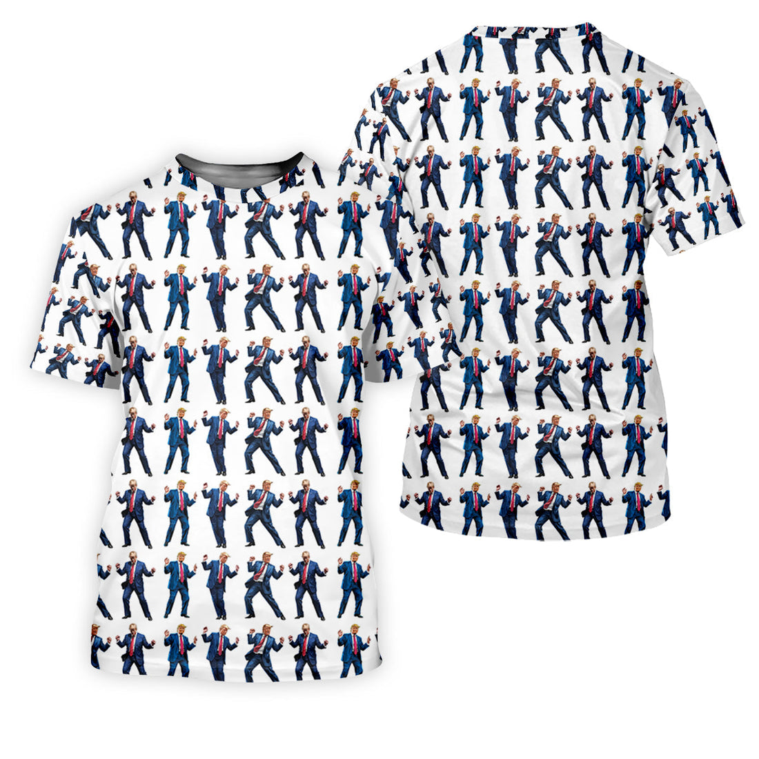 Christmas Trump Dancing Golf Tops For Men, Christmas Golf Polos Shirt, Men Golf Apparel