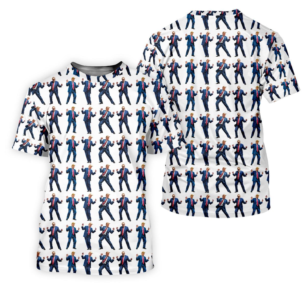 Christmas Trump Dancing Golf Tops For Men, Christmas Golf Polos Shirt, Men Golf Apparel