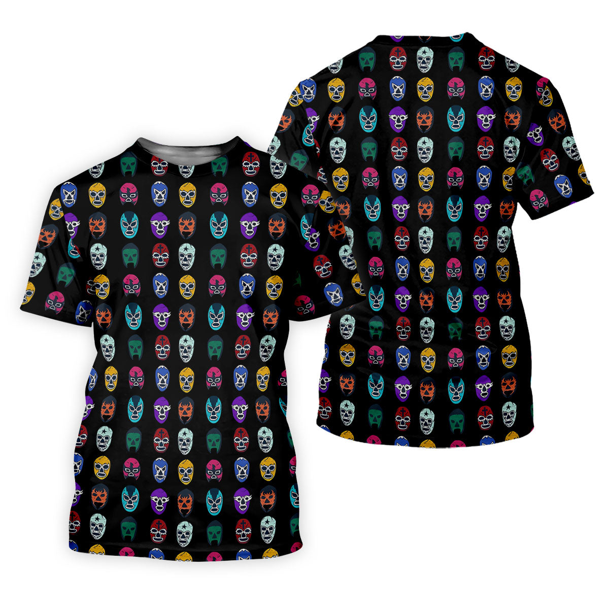 Lucha Libre Mask Wrestling Mexican Culture Art Women's Golf Tops, Ladies Golf Shirt