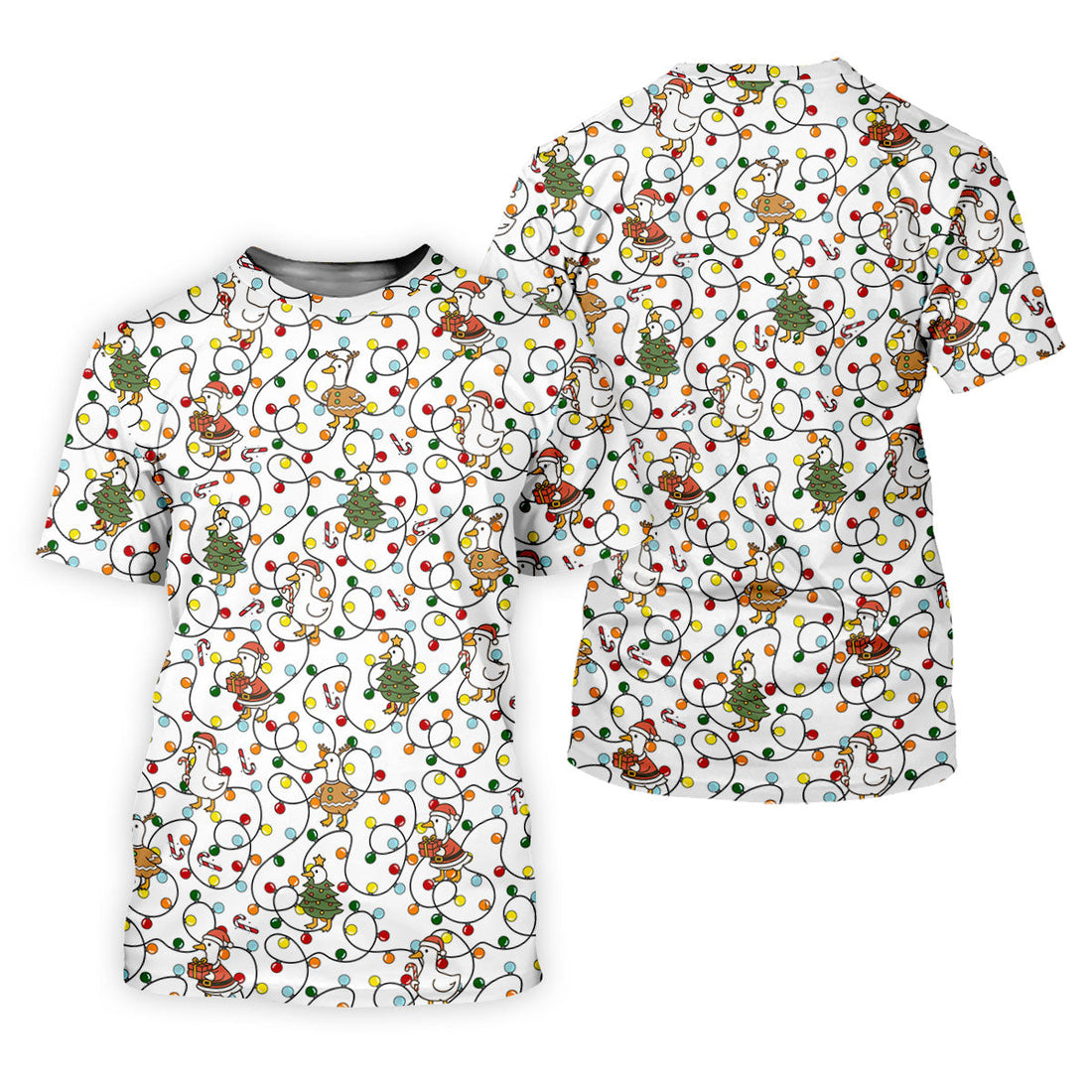 Funny Duck Merry Xmas White Golf Shirts, Christmas Golf Shirt, Golf Gifts For Women, Fun Golf Shirt
