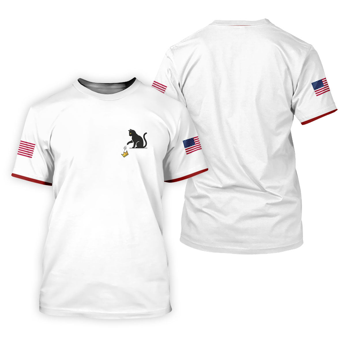 No King Naughty Cat 250 Years Patriotic Golf Shirt, Golf Shirts For Men, 4th Of July Golf Shirt