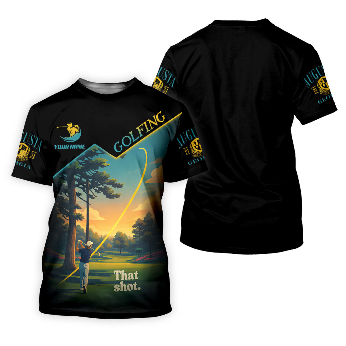 That Shot Augusta Georgia Golf Tournament Golf Shirts For Men, Performance Golf Shirt, Polo ShirtFor Men