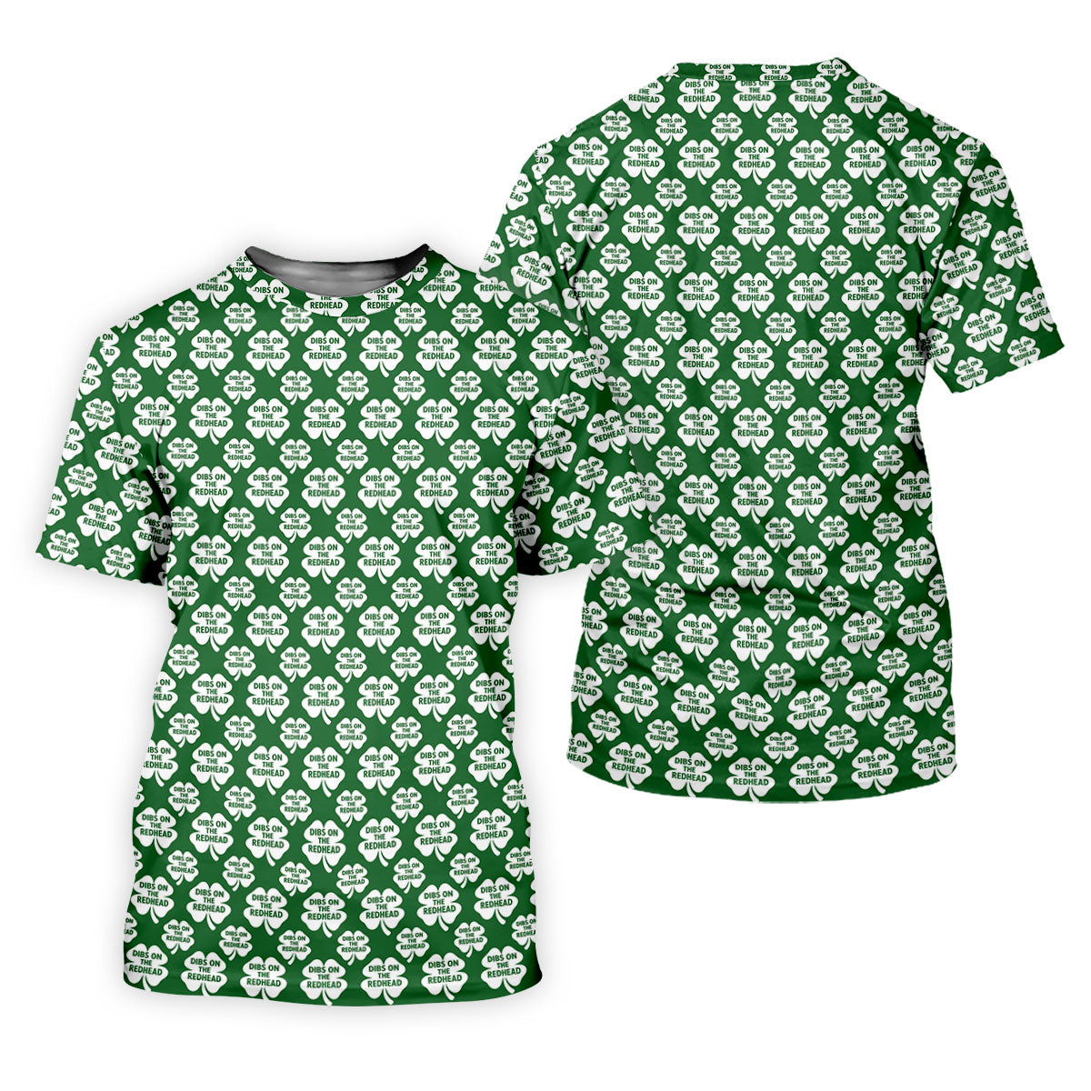Dibs On The Redhead Lucky Four Leaf Clover St Patrick's Day Golf Shirt, Polo ShirtFor Men, Golf Shirts For Men