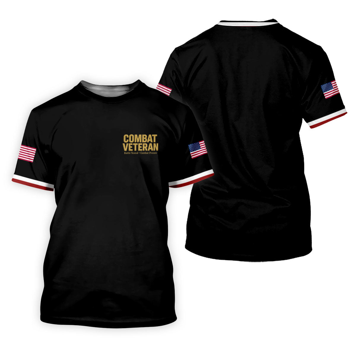 Combat Veteran 250 Years Patriotic Golf Shirt, Golf Shirts For Men, 4th Of July Golf Shirt